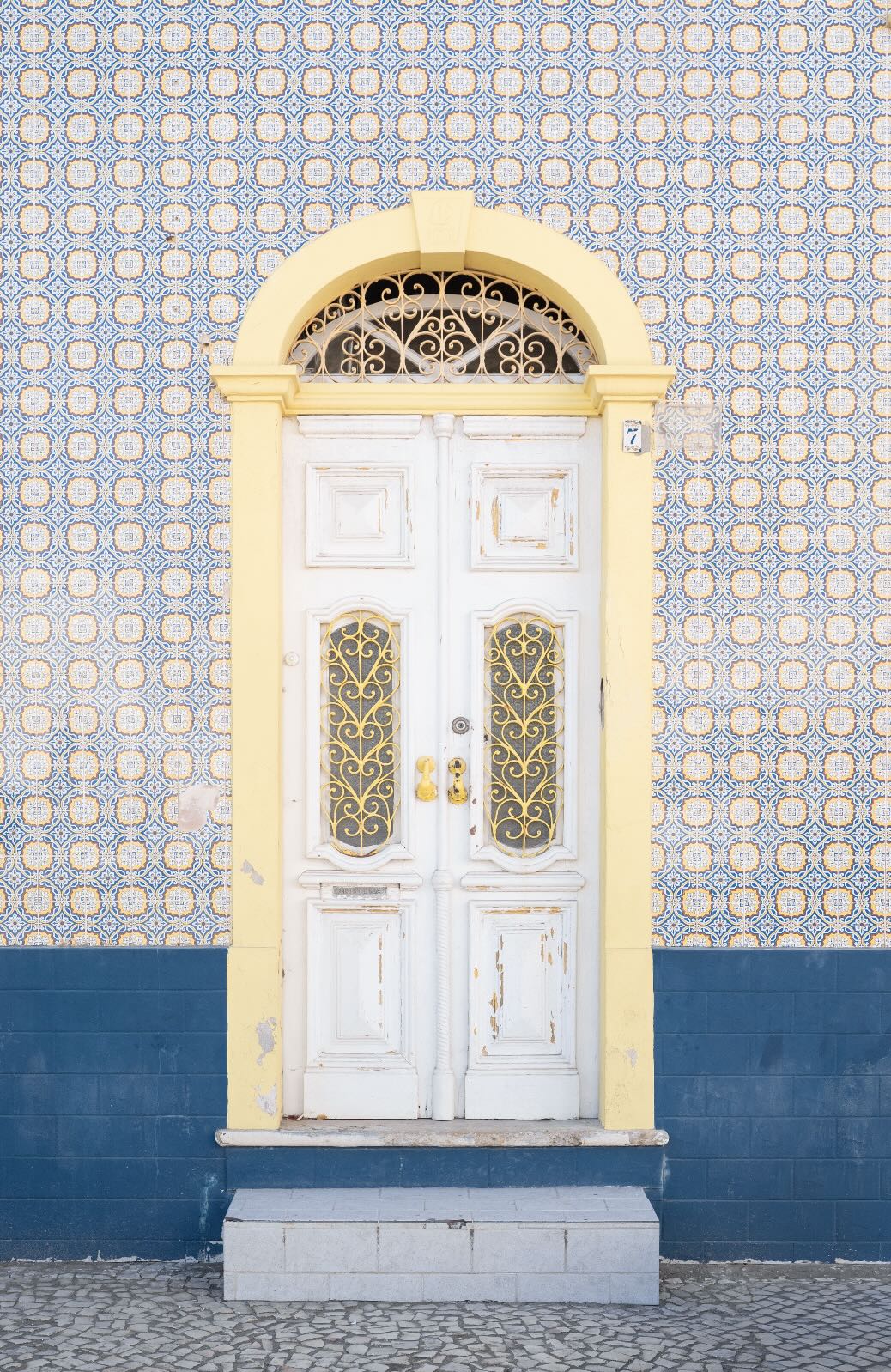 Blue and Yellow Facade
