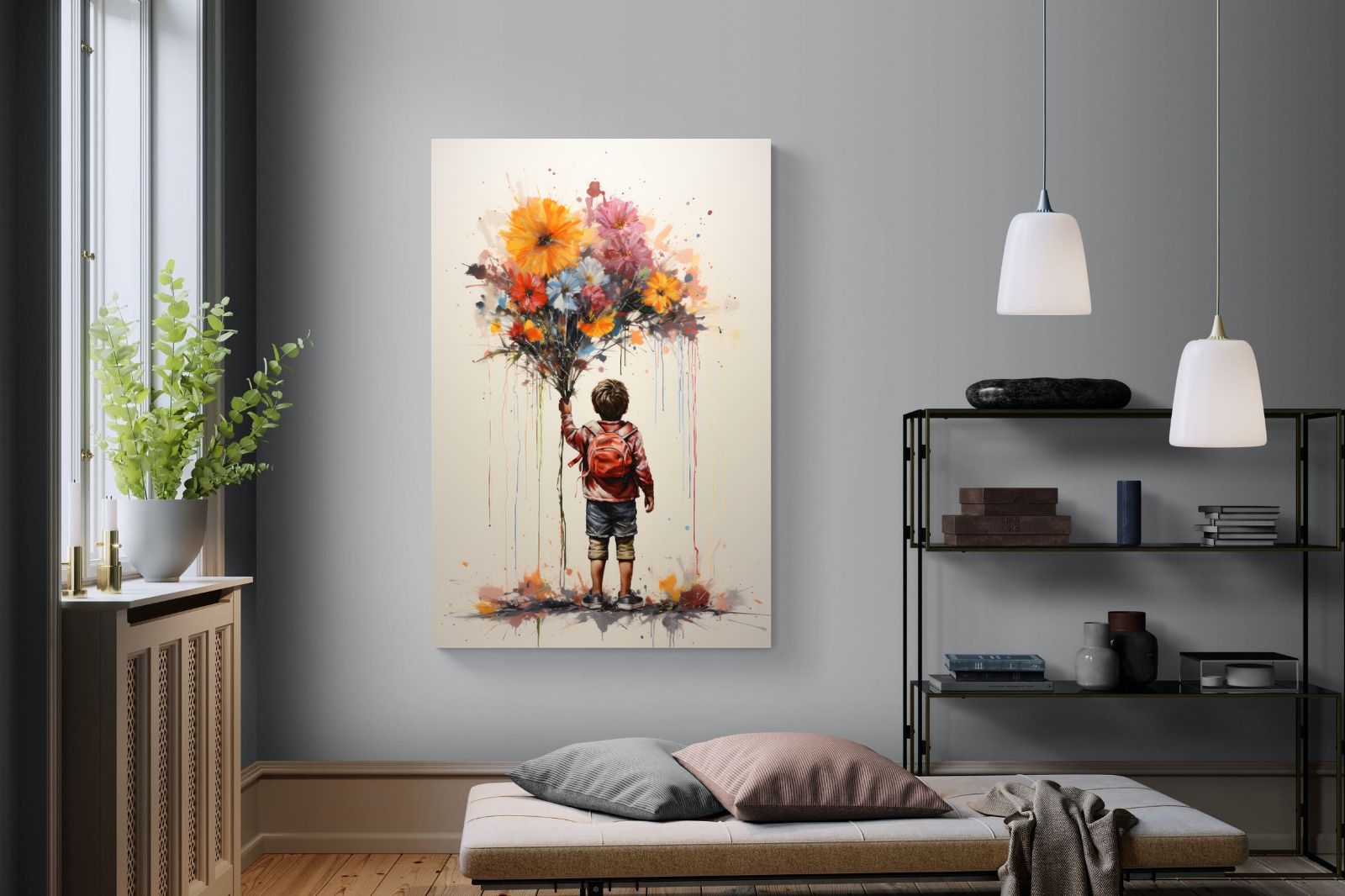 Pixalot Boy With Flowers