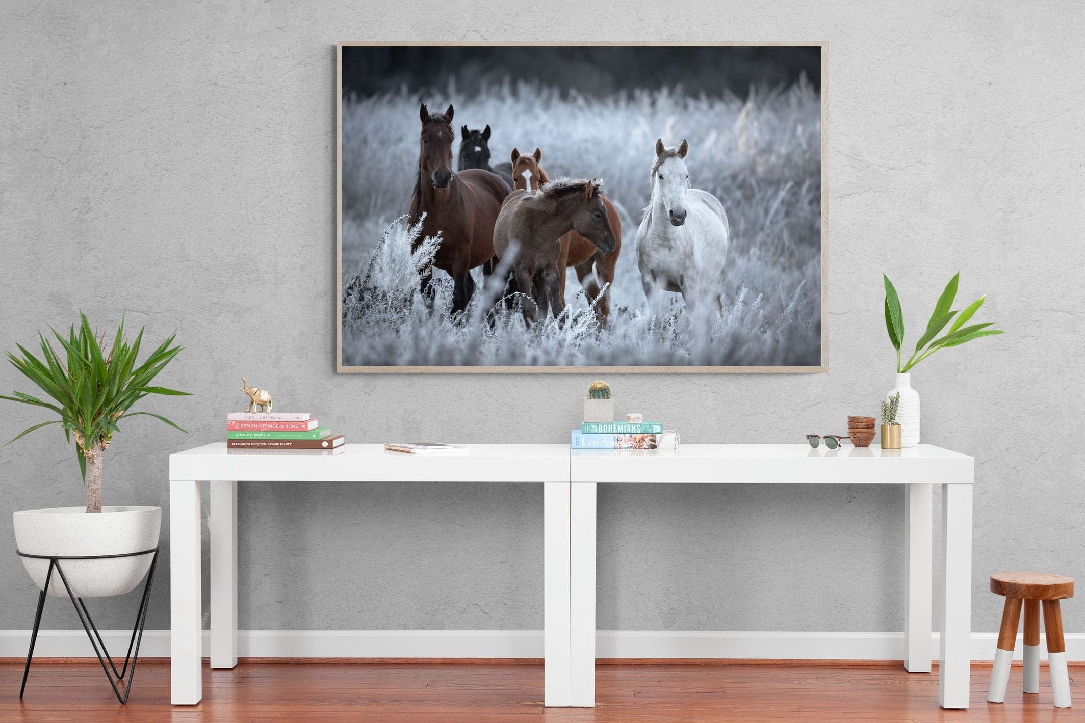 Pixalot Grazing Horses