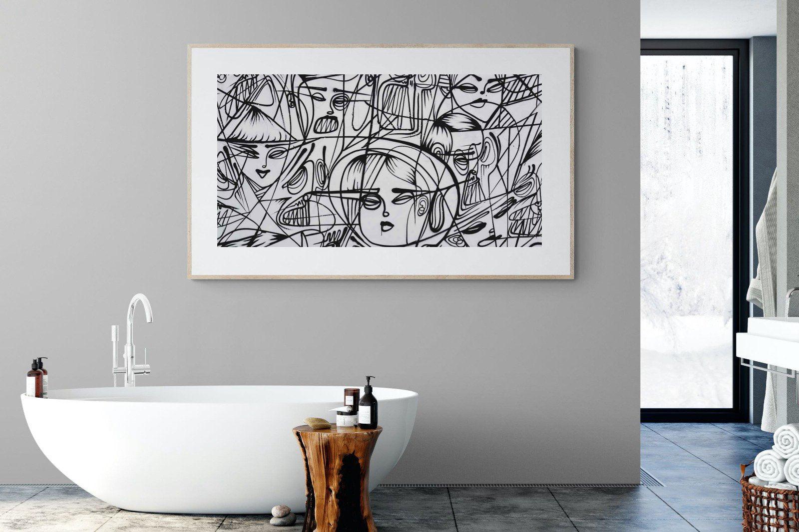 LA Street Art-Wall_Art-180 x 110cm-Framed Print-Wood-Pixalot