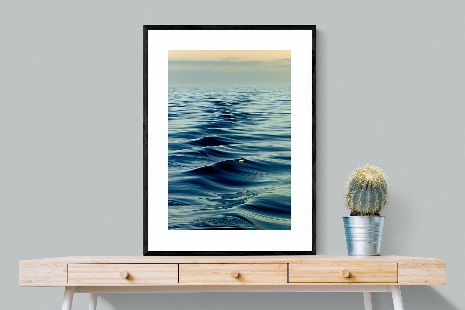 Ripples-Wall_Art-75 x 100cm-Framed Print-Black-Pixalot