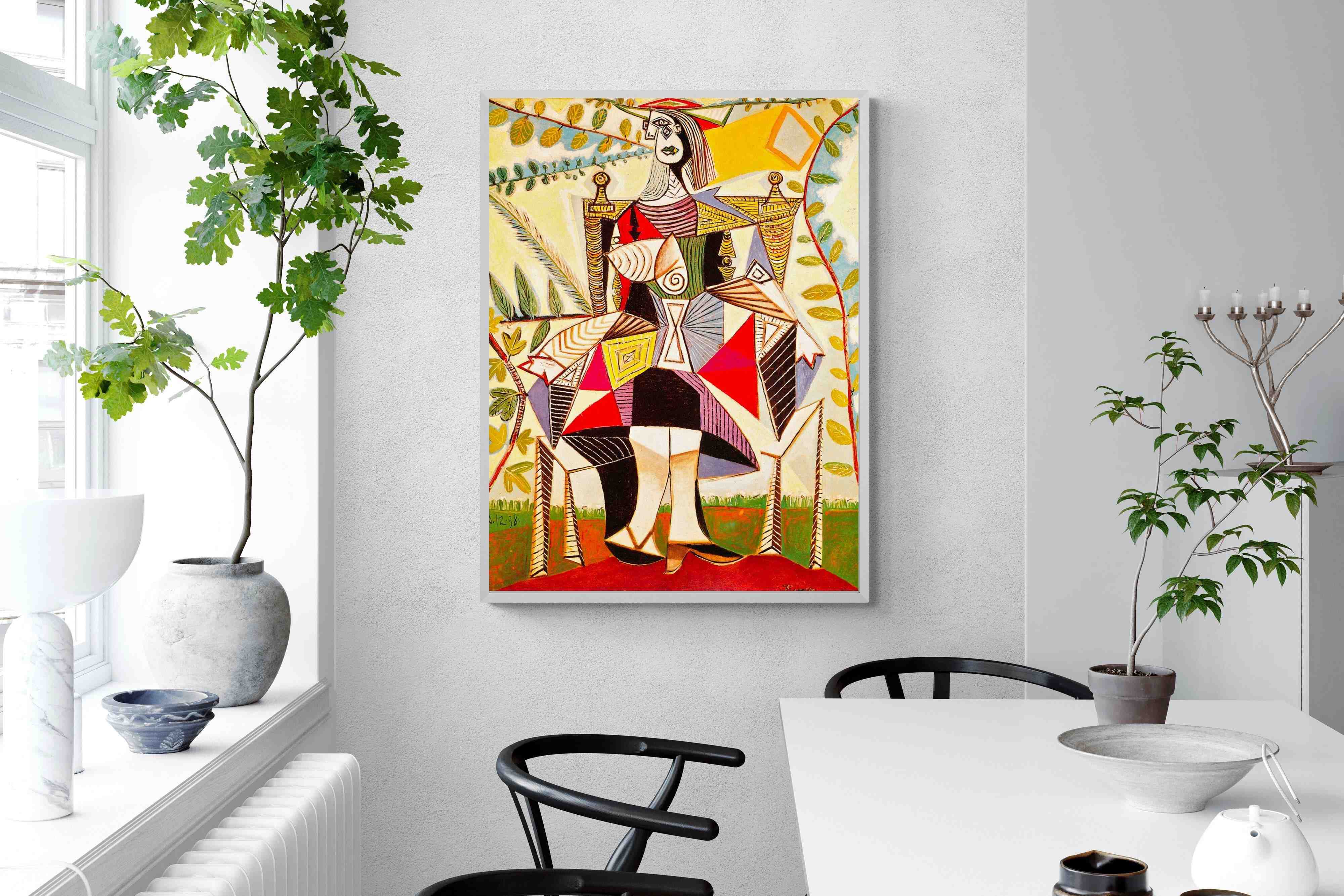 Pixalot Seated Woman in Garden