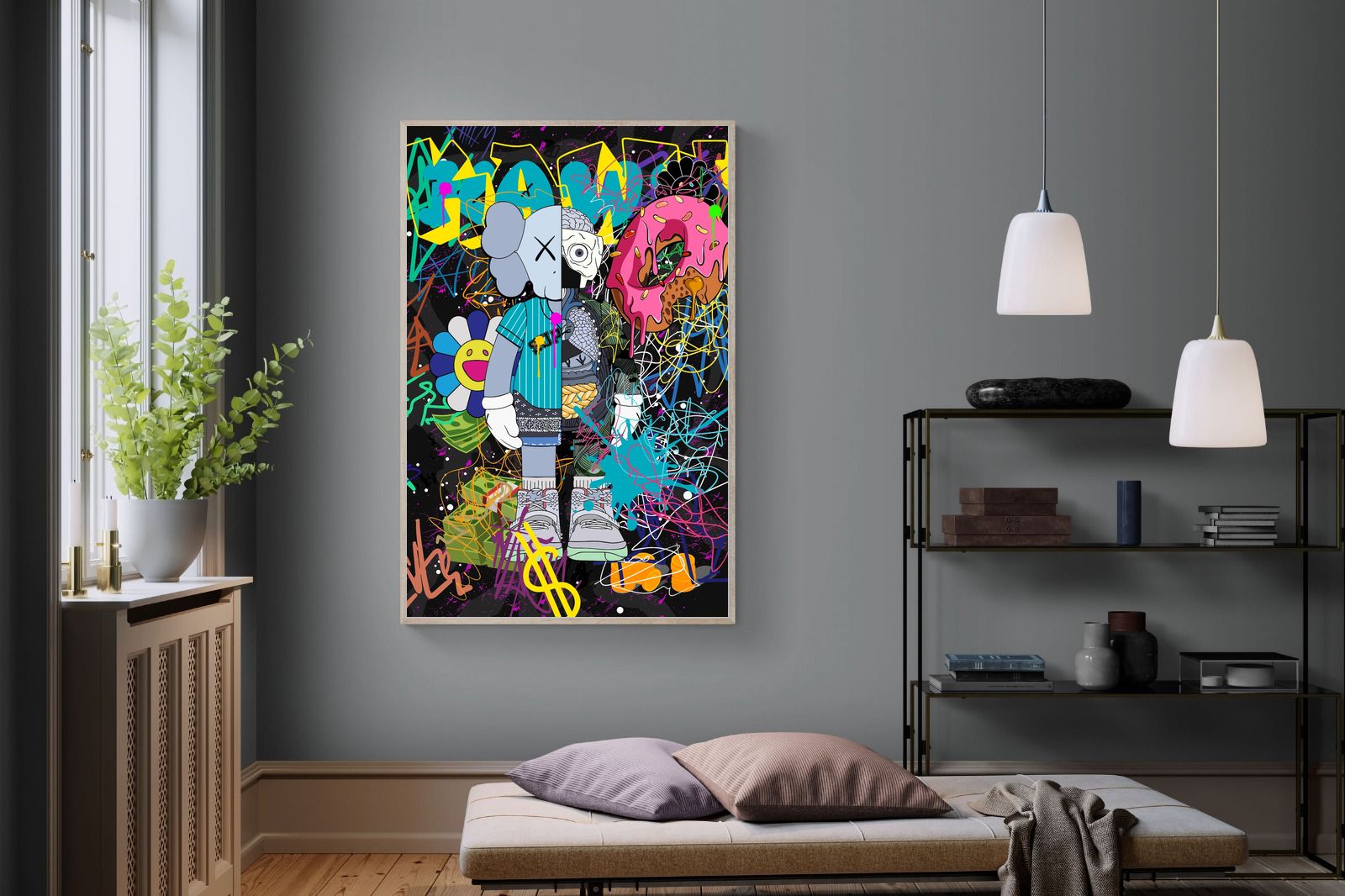 Pixalot Street Art KAWS