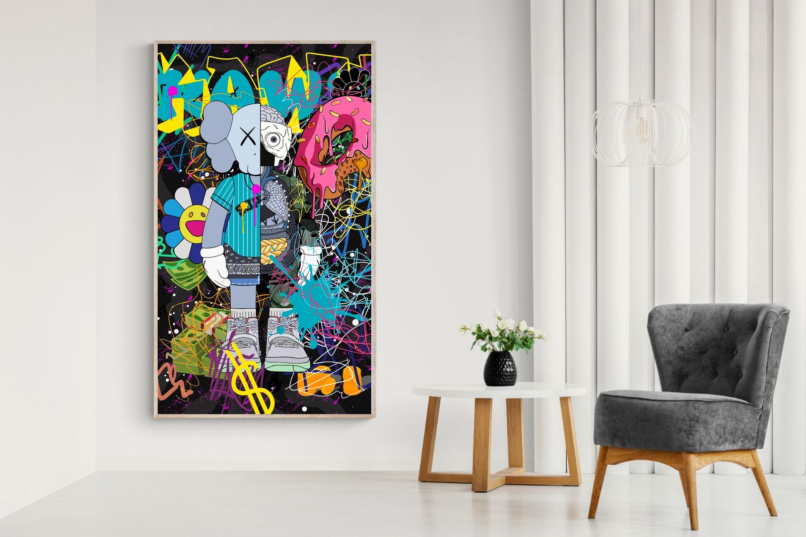 Pixalot Street Art KAWS