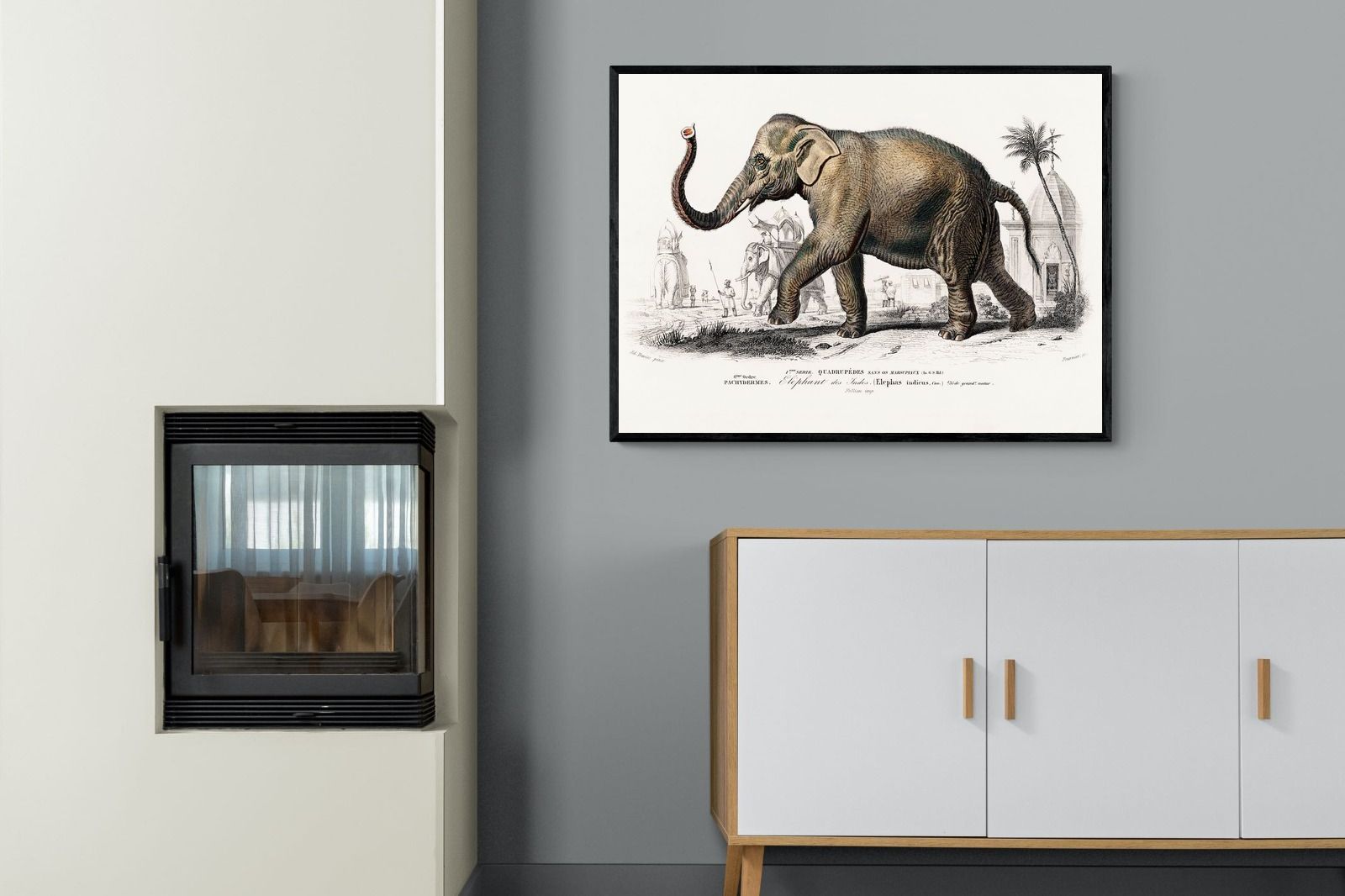 Pixalot Vintage Elephant Illustration