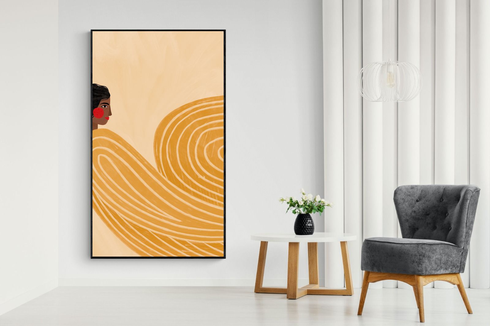 Pixalot Yellow Stripe Woman