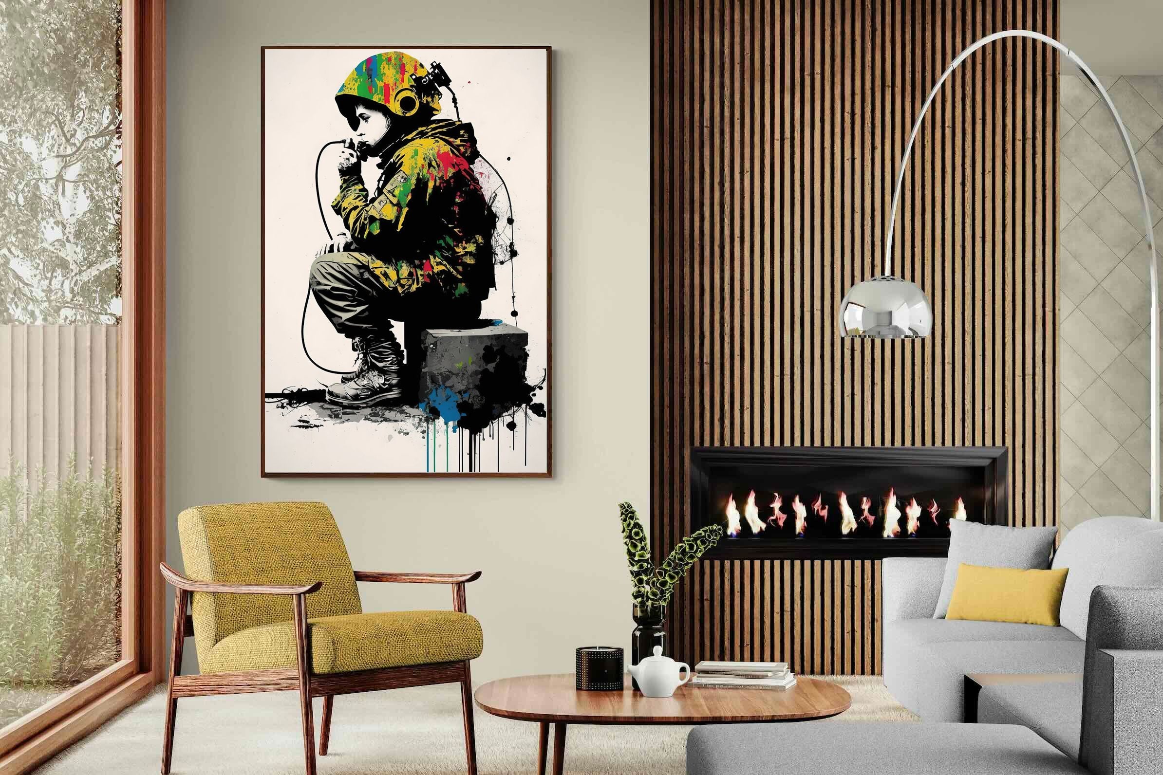 Pixalot Banksy Astronaut