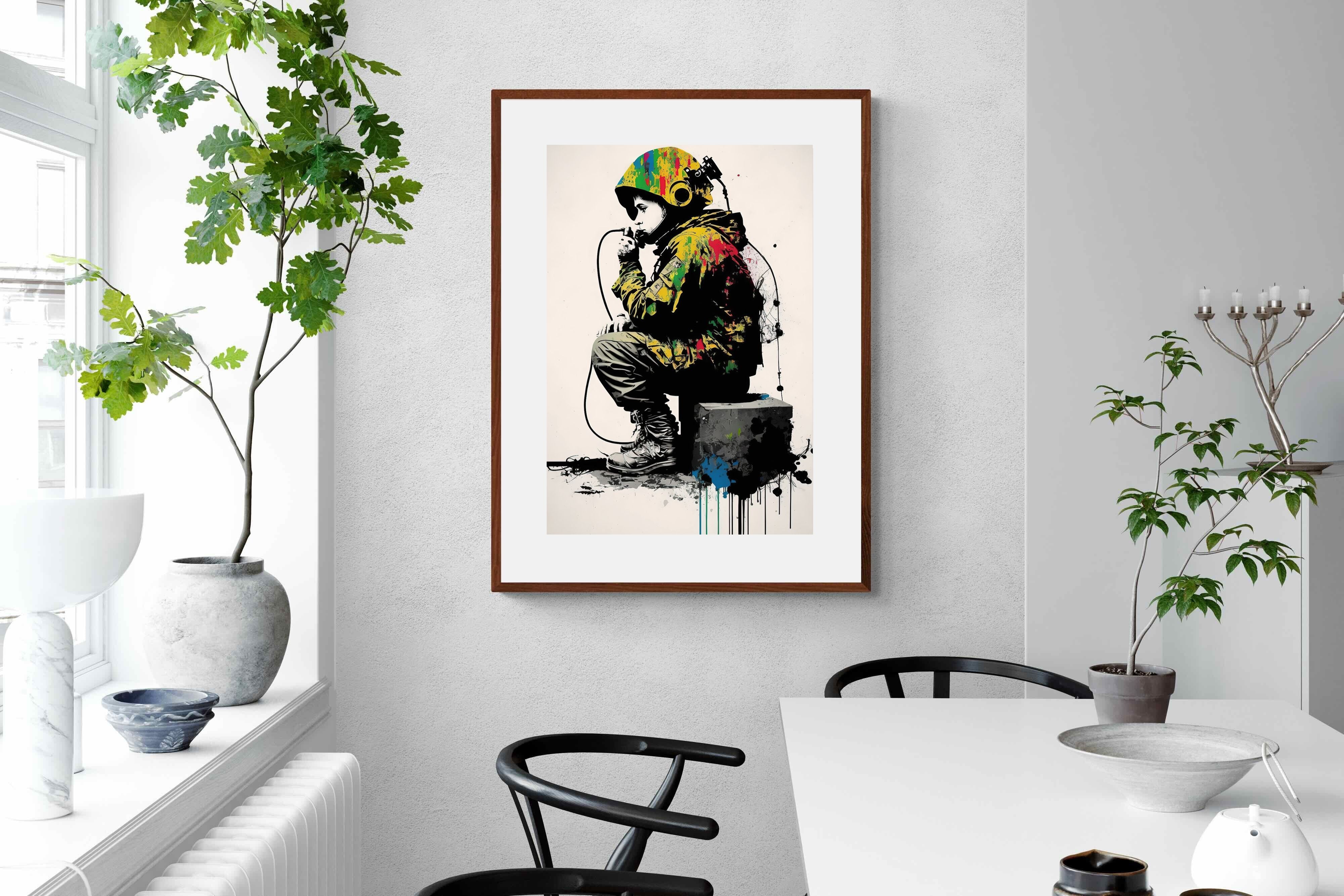 Pixalot Banksy Astronaut