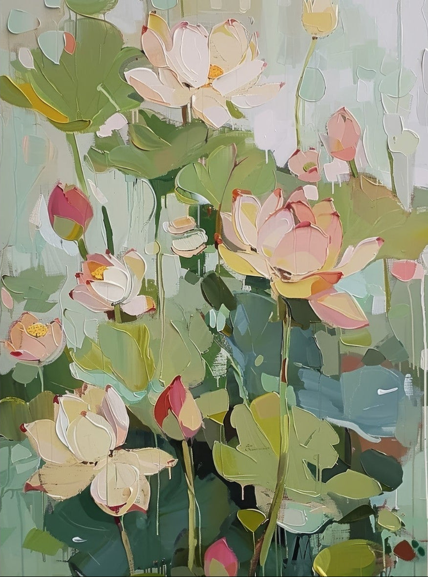 Blooming Lotus Flowers