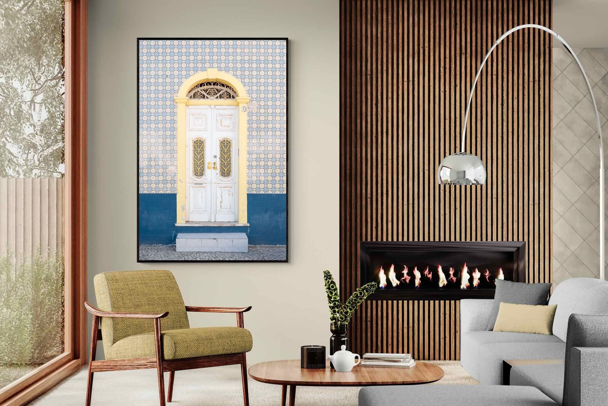 Pixalot Blue and Yellow Facade