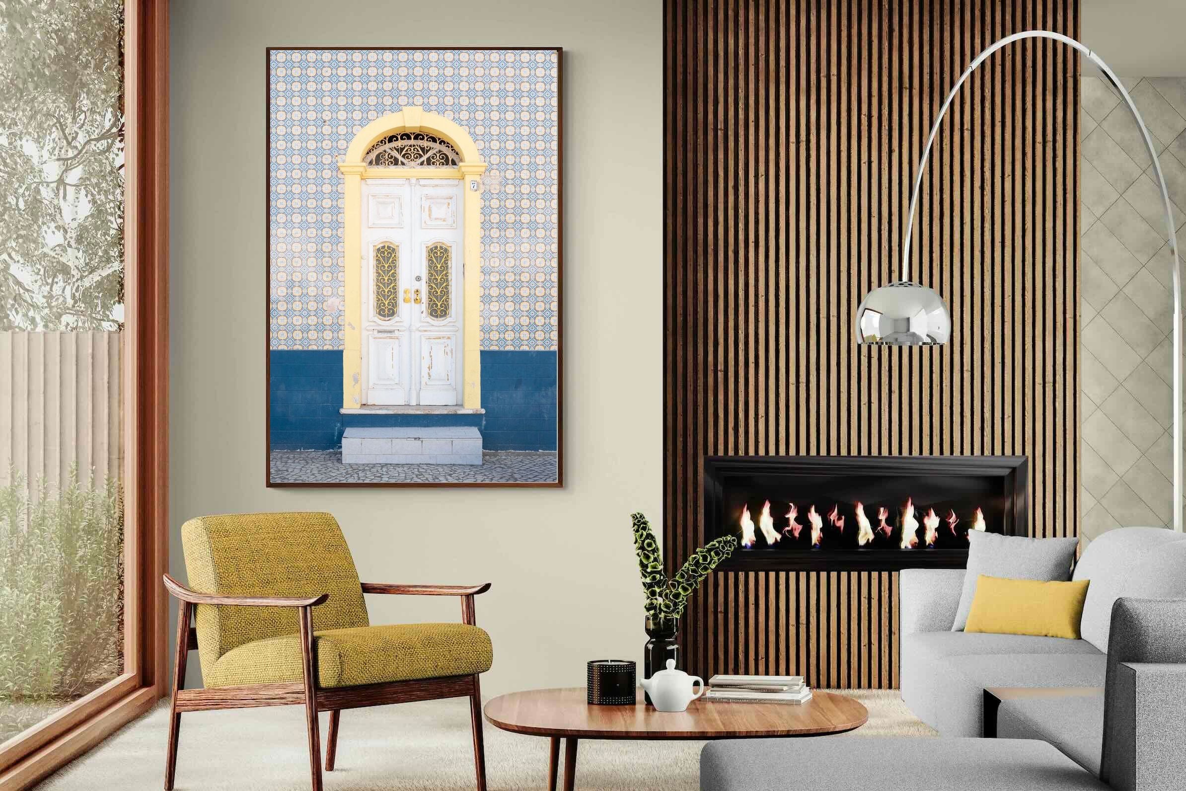 Pixalot Blue and Yellow Facade