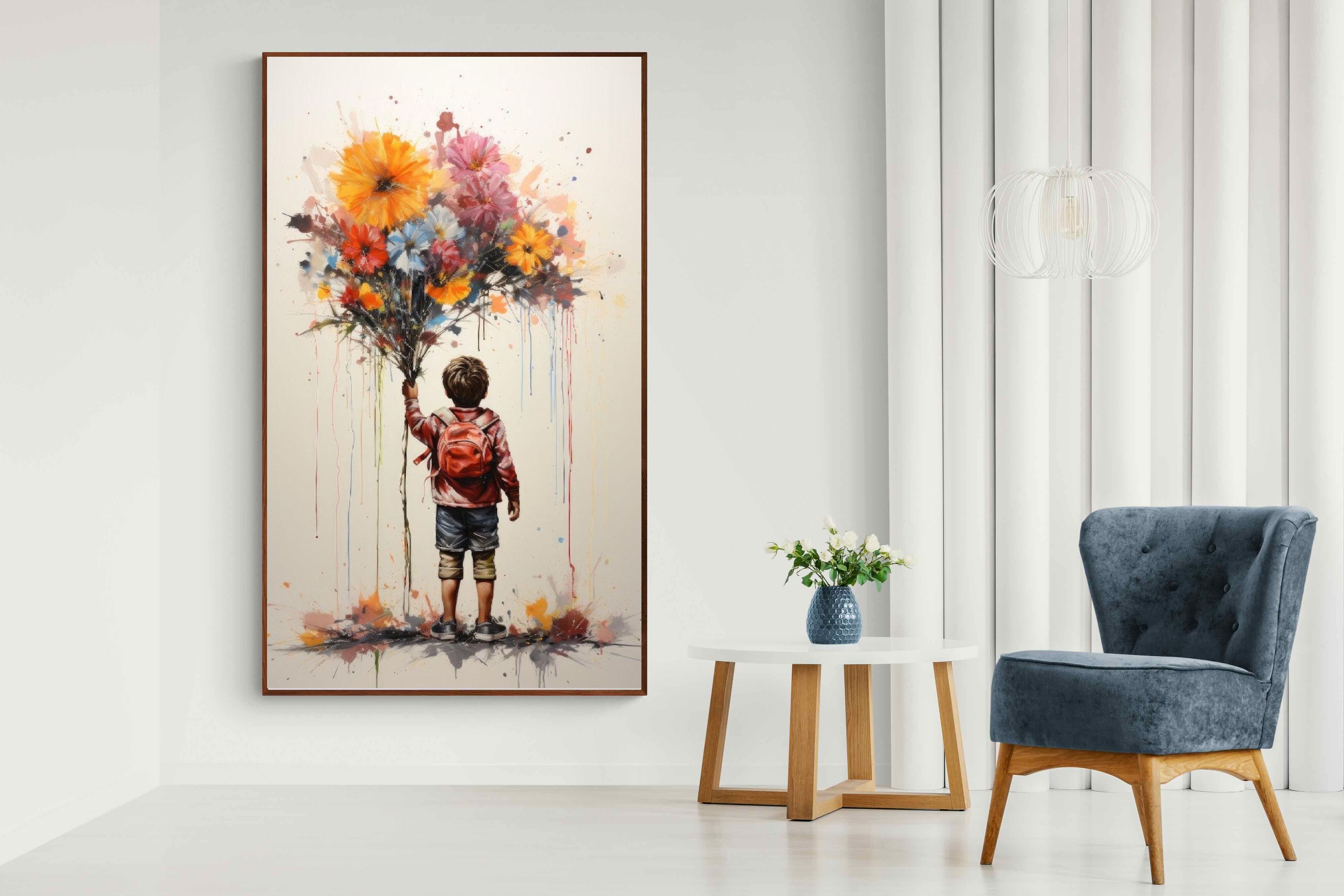 Pixalot Boy With Flowers