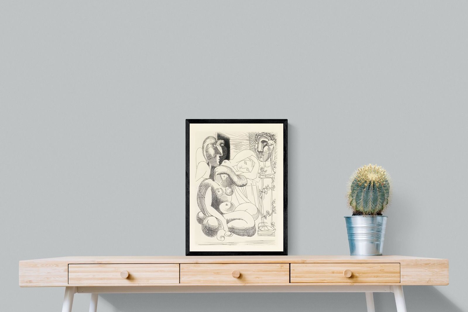 Pixalot Bull, Horse, and Reclining Woman II