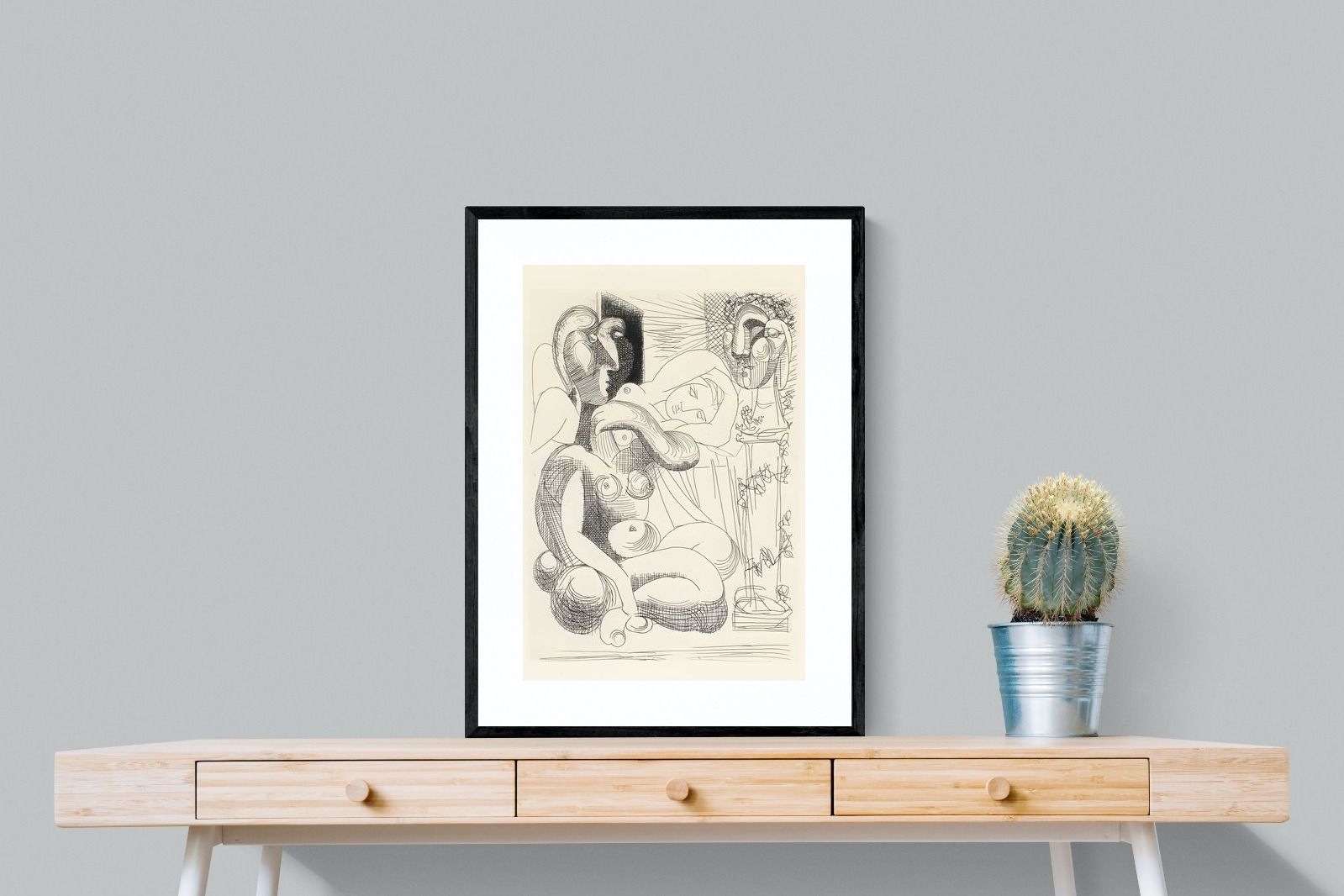Pixalot Bull, Horse, and Reclining Woman II