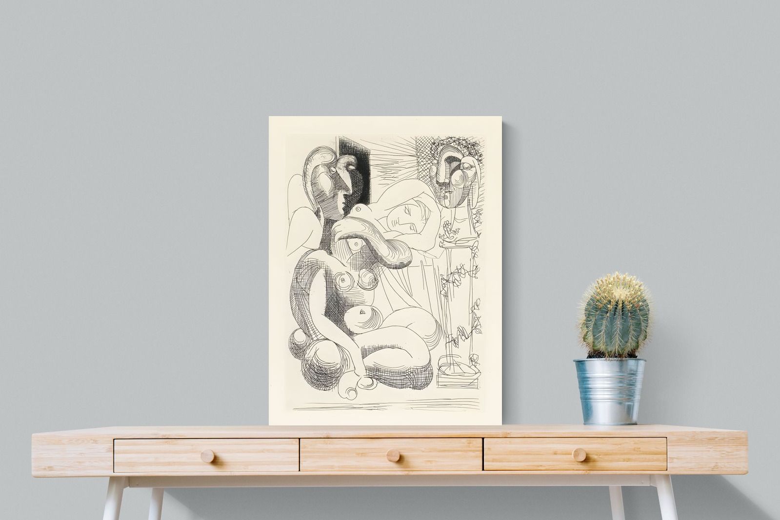 Pixalot Bull, Horse, and Reclining Woman II