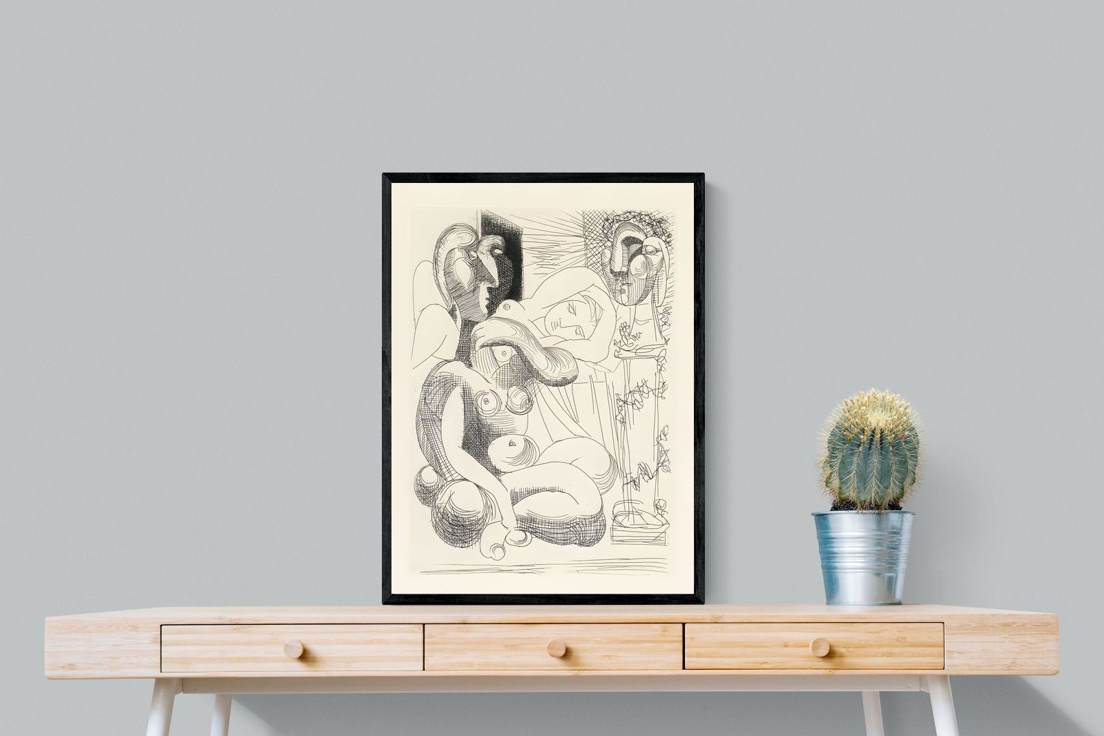 Pixalot Bull, Horse, and Reclining Woman II