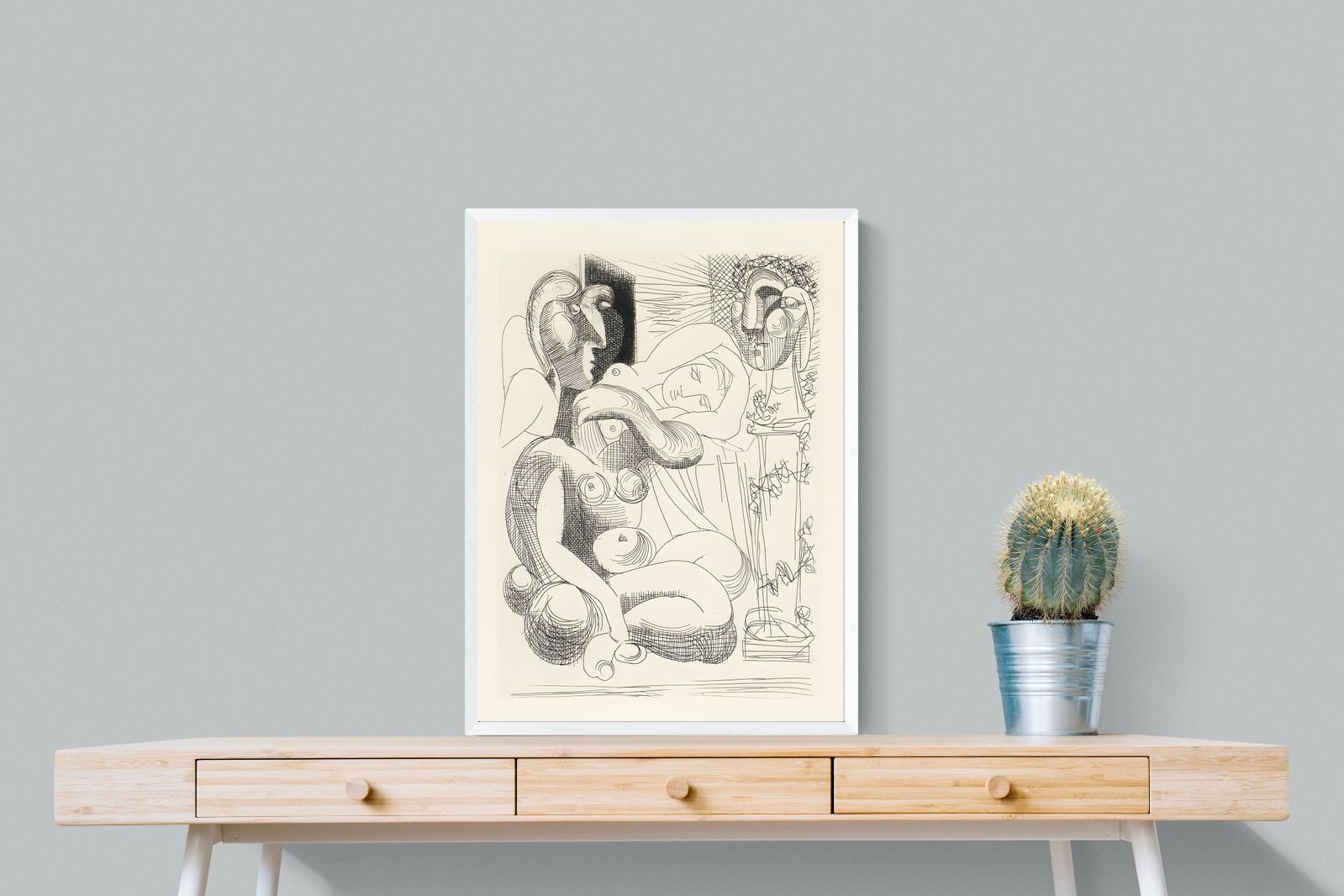 Pixalot Bull, Horse, and Reclining Woman II