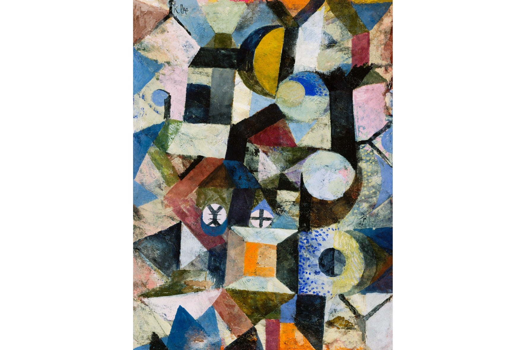 Composition with the Yellow Half-Moon and the Y