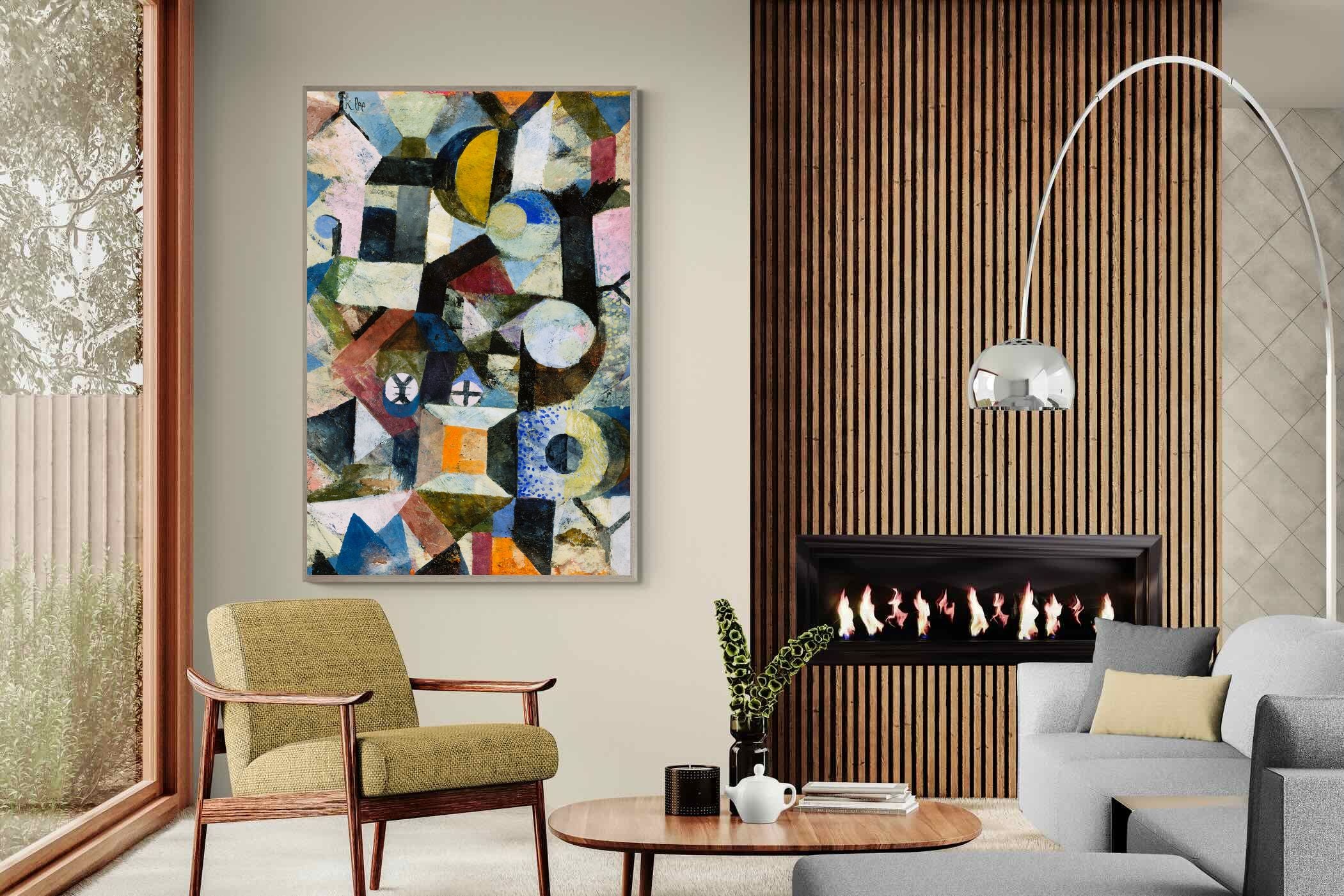 Pixalot Composition with the Yellow Half-Moon and the Y