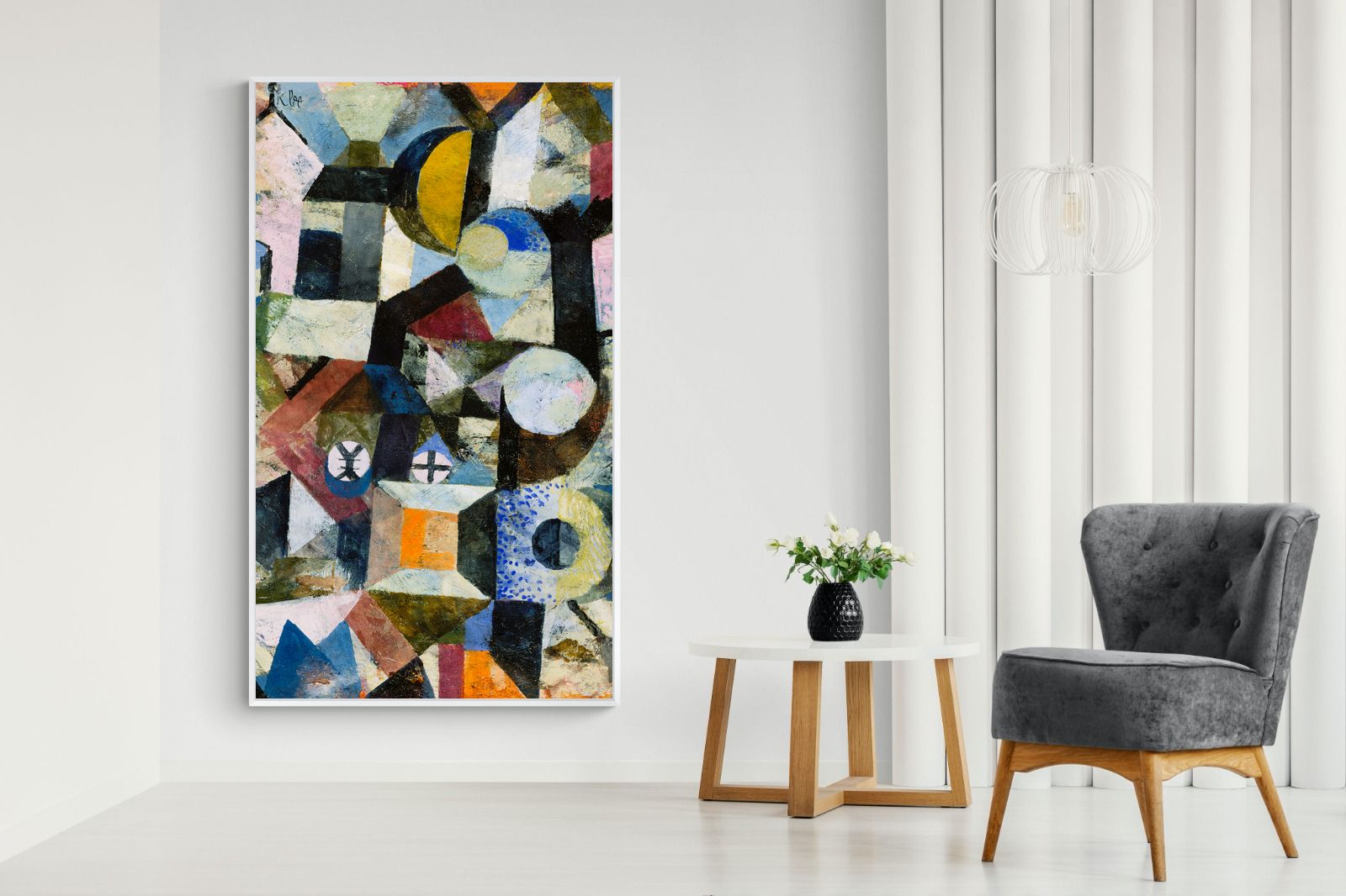 Pixalot Composition with the Yellow Half-Moon and the Y