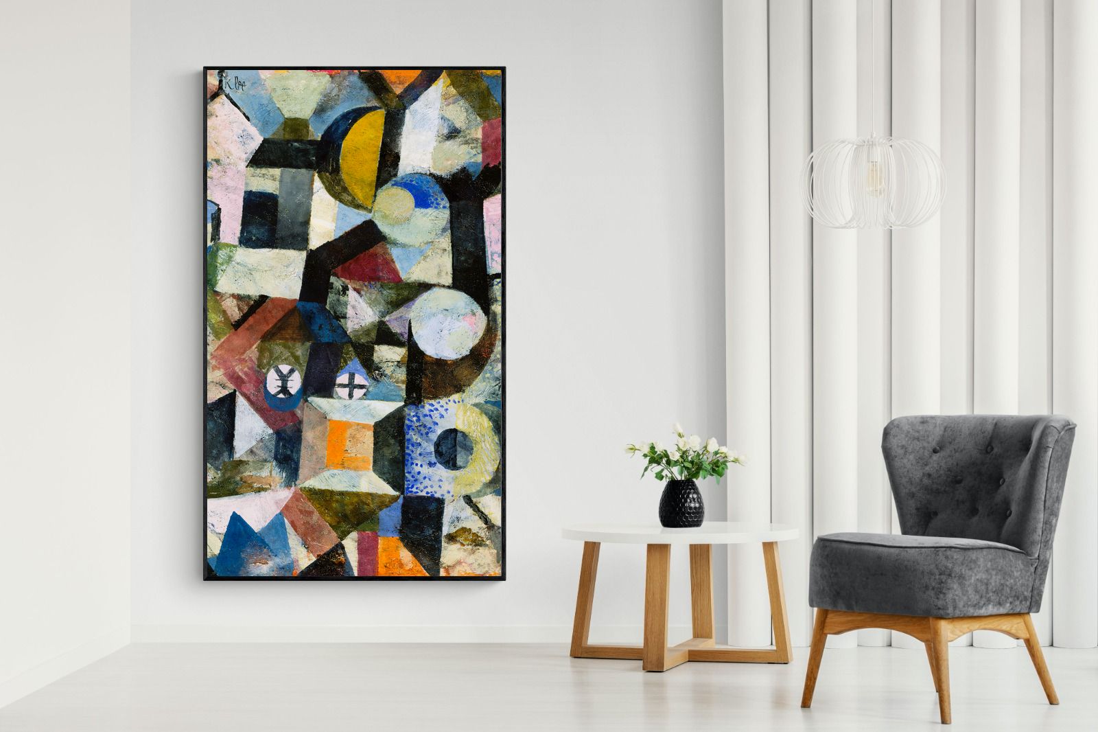 Pixalot Composition with the Yellow Half-Moon and the Y