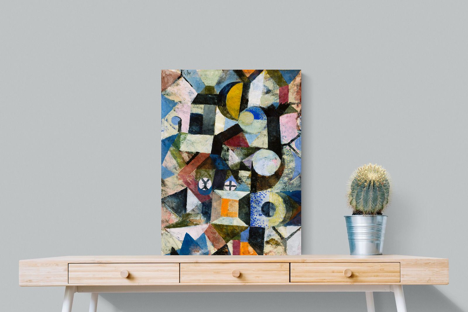 Pixalot Composition with the Yellow Half-Moon and the Y