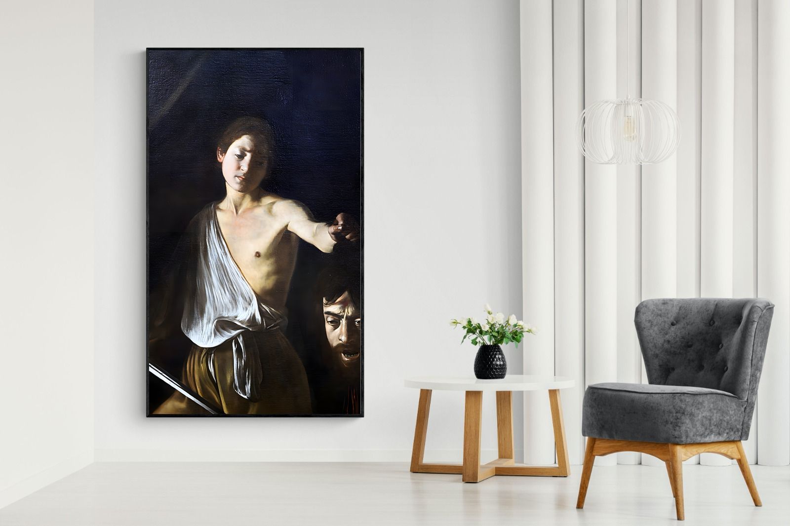 Pixalot David with the Head of Goliath