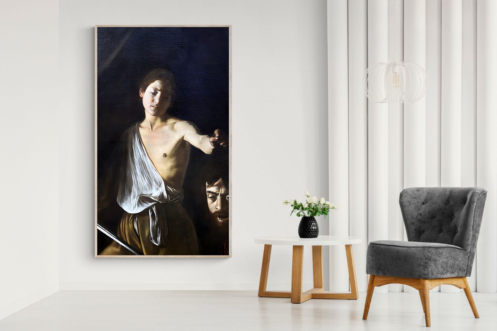 Pixalot David with the Head of Goliath