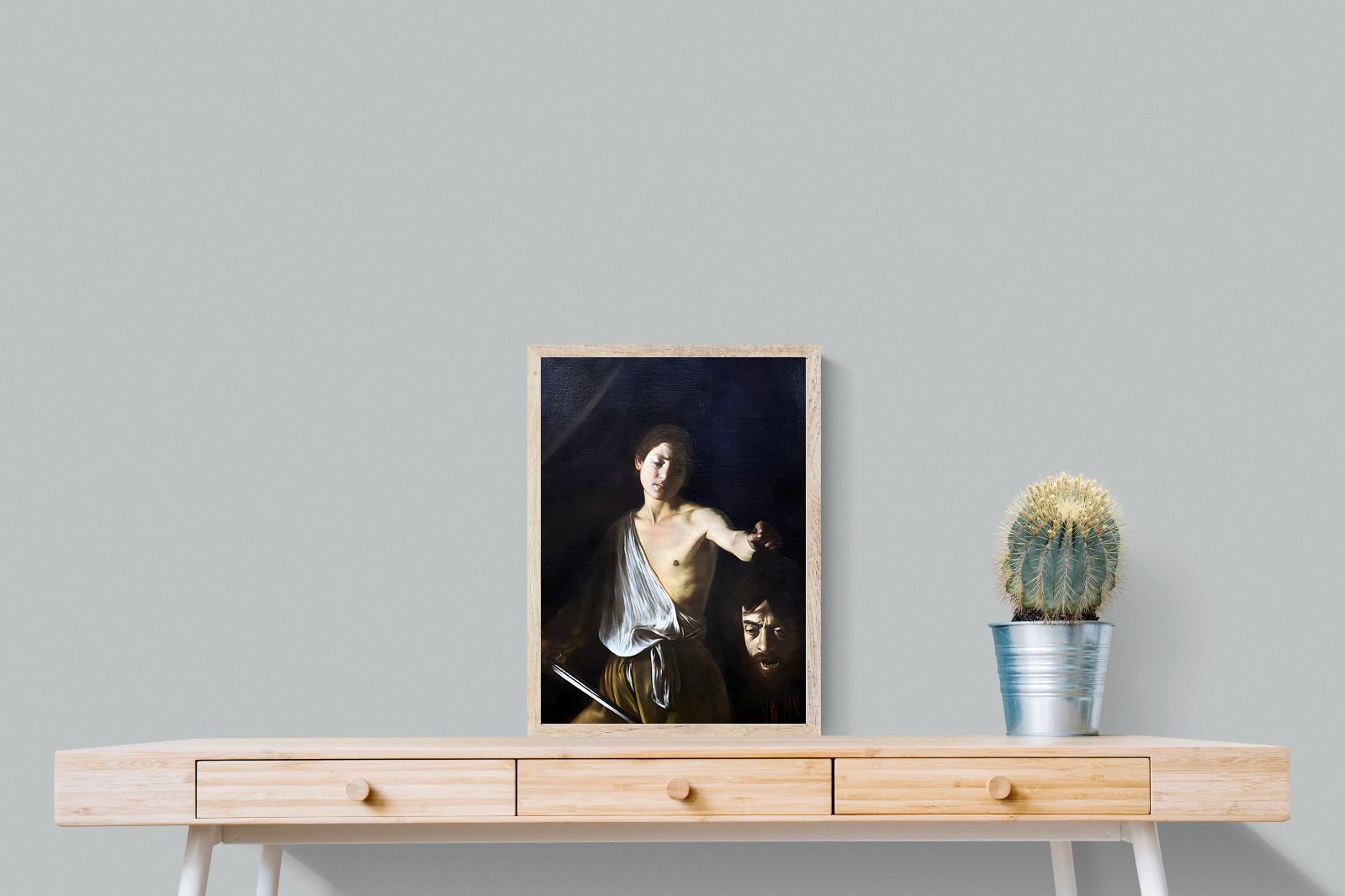 Pixalot David with the Head of Goliath