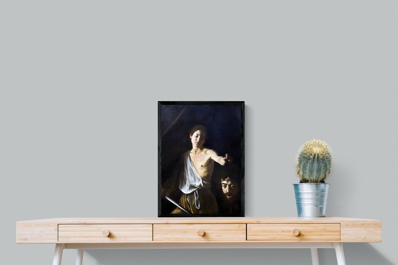 Pixalot David with the Head of Goliath