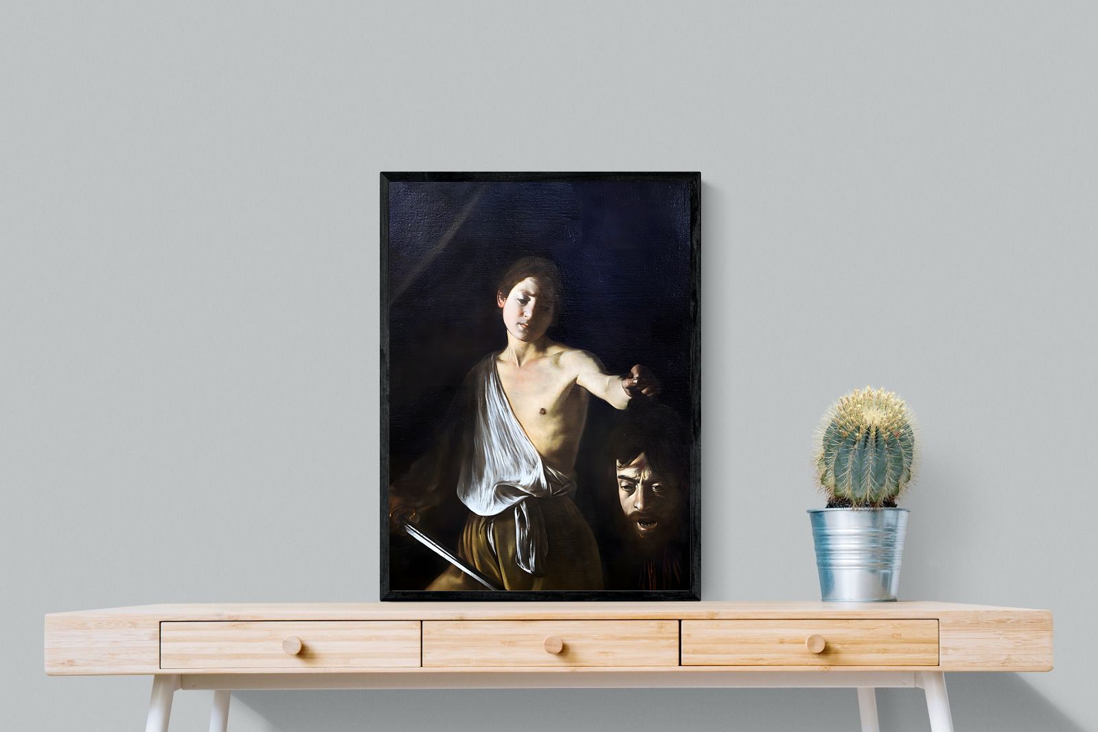 Pixalot David with the Head of Goliath