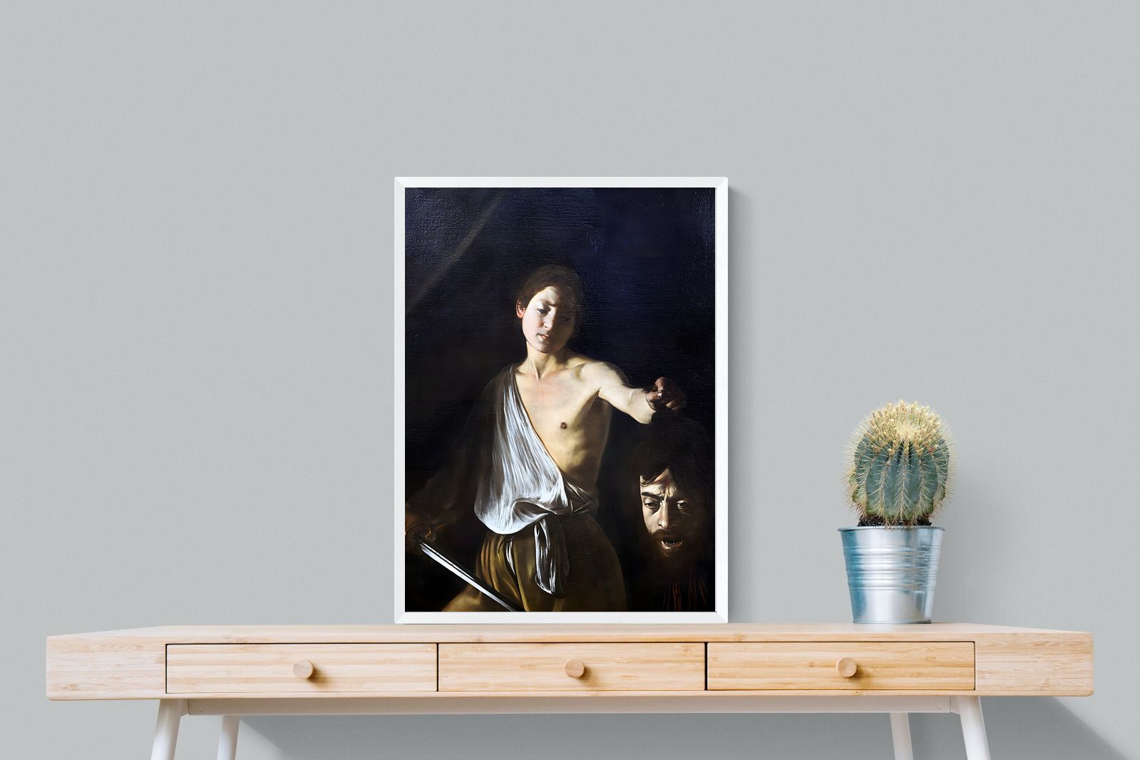 Pixalot David with the Head of Goliath