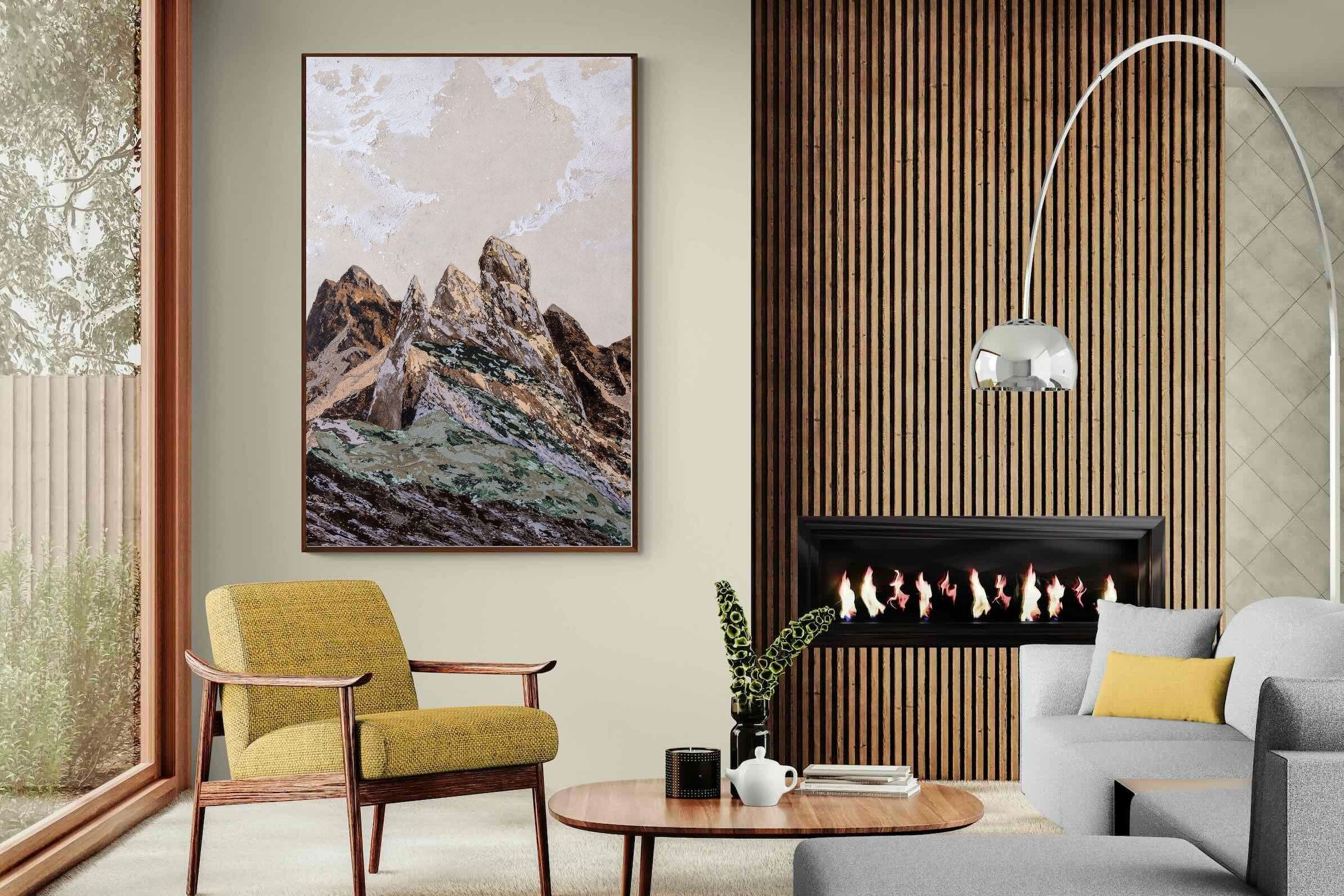 Pixalot Earthy Textured Mountains