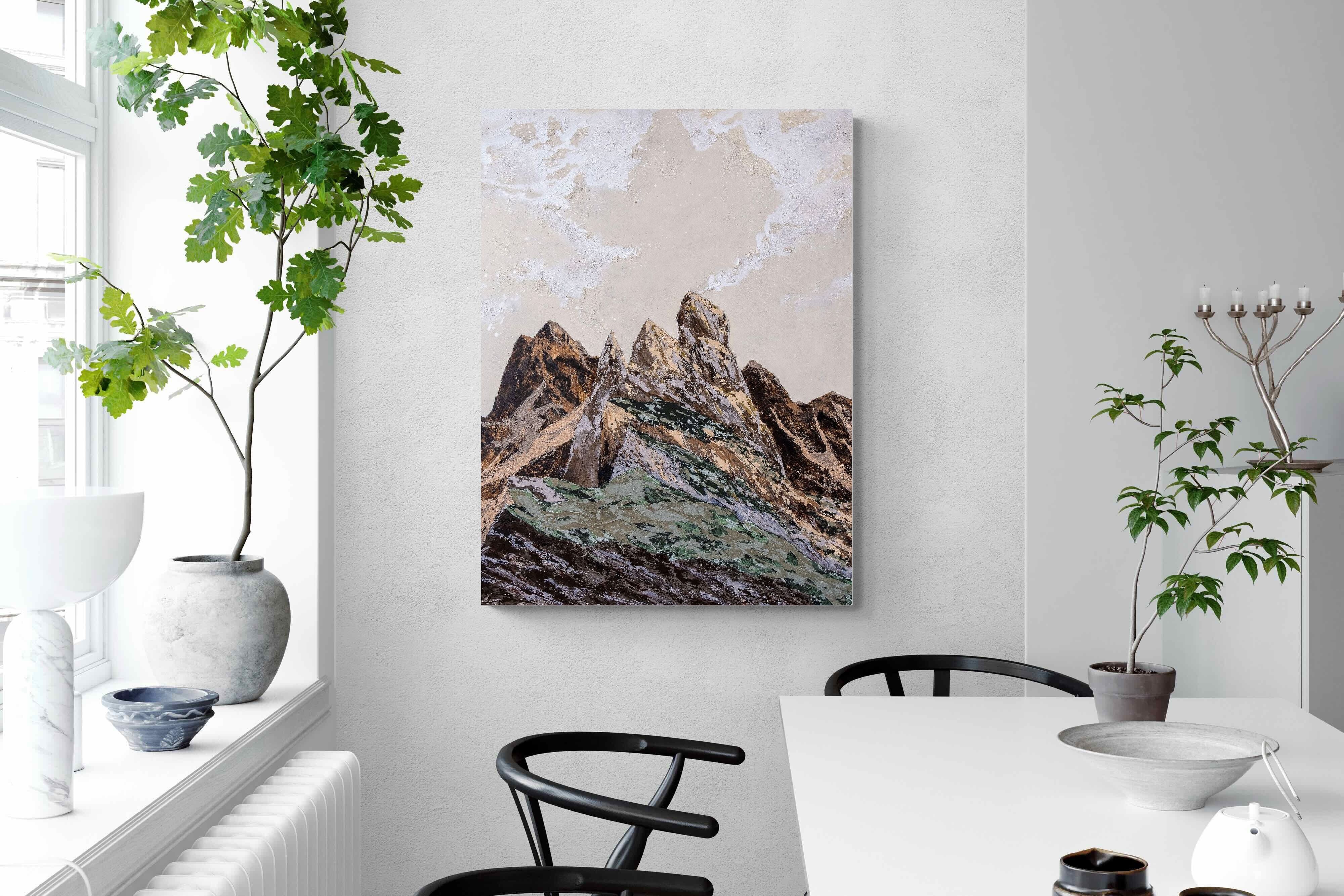 Pixalot Earthy Textured Mountains
