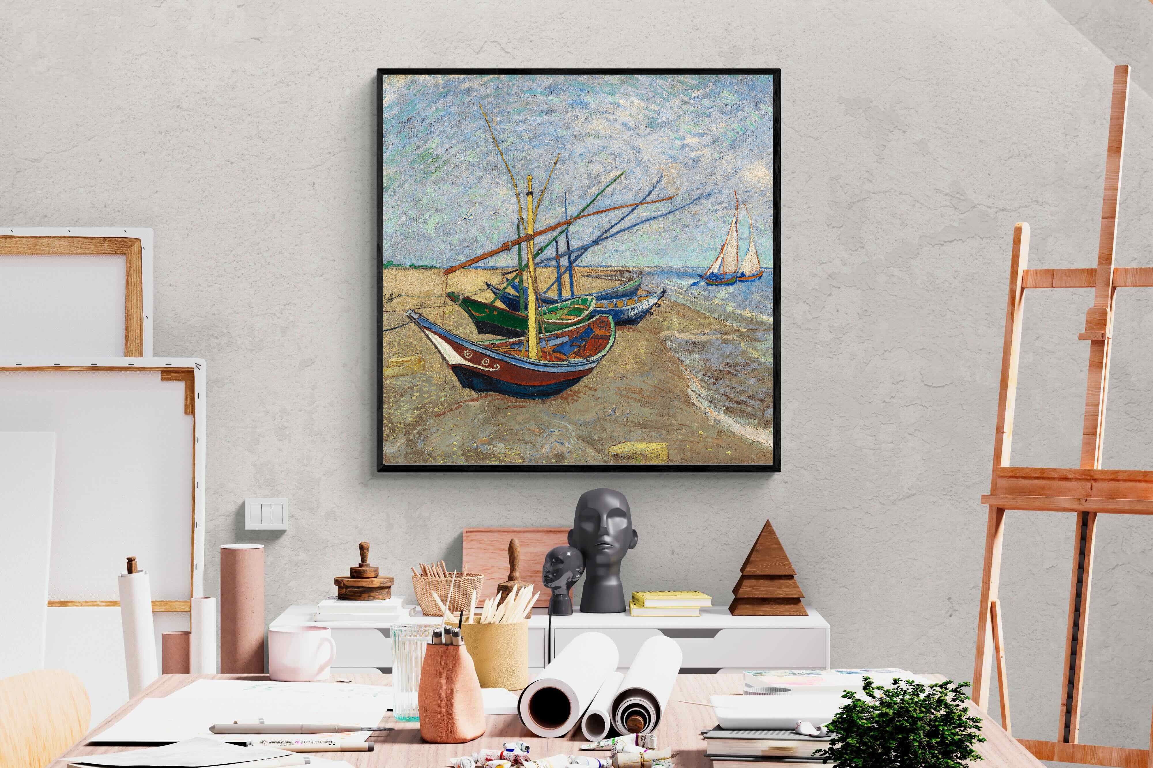 Pixalot Fishing Boats on the Beach at Saintes-Maries