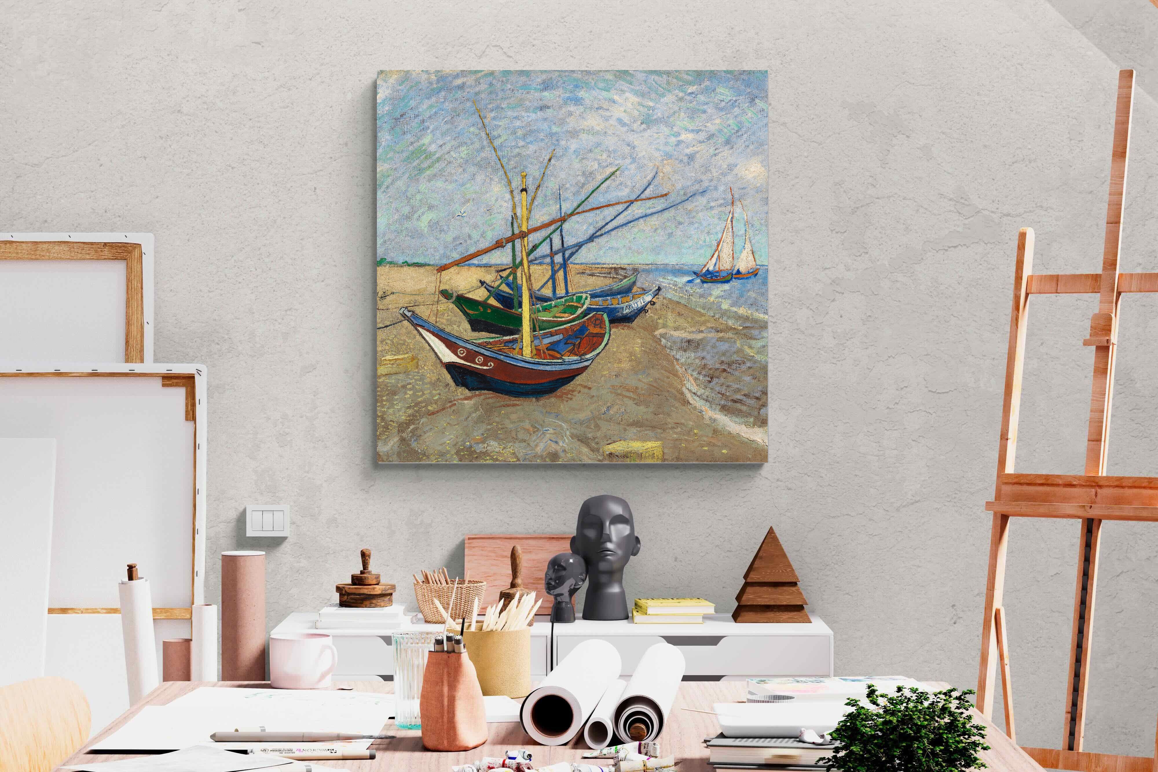 Pixalot Fishing Boats on the Beach at Saintes-Maries