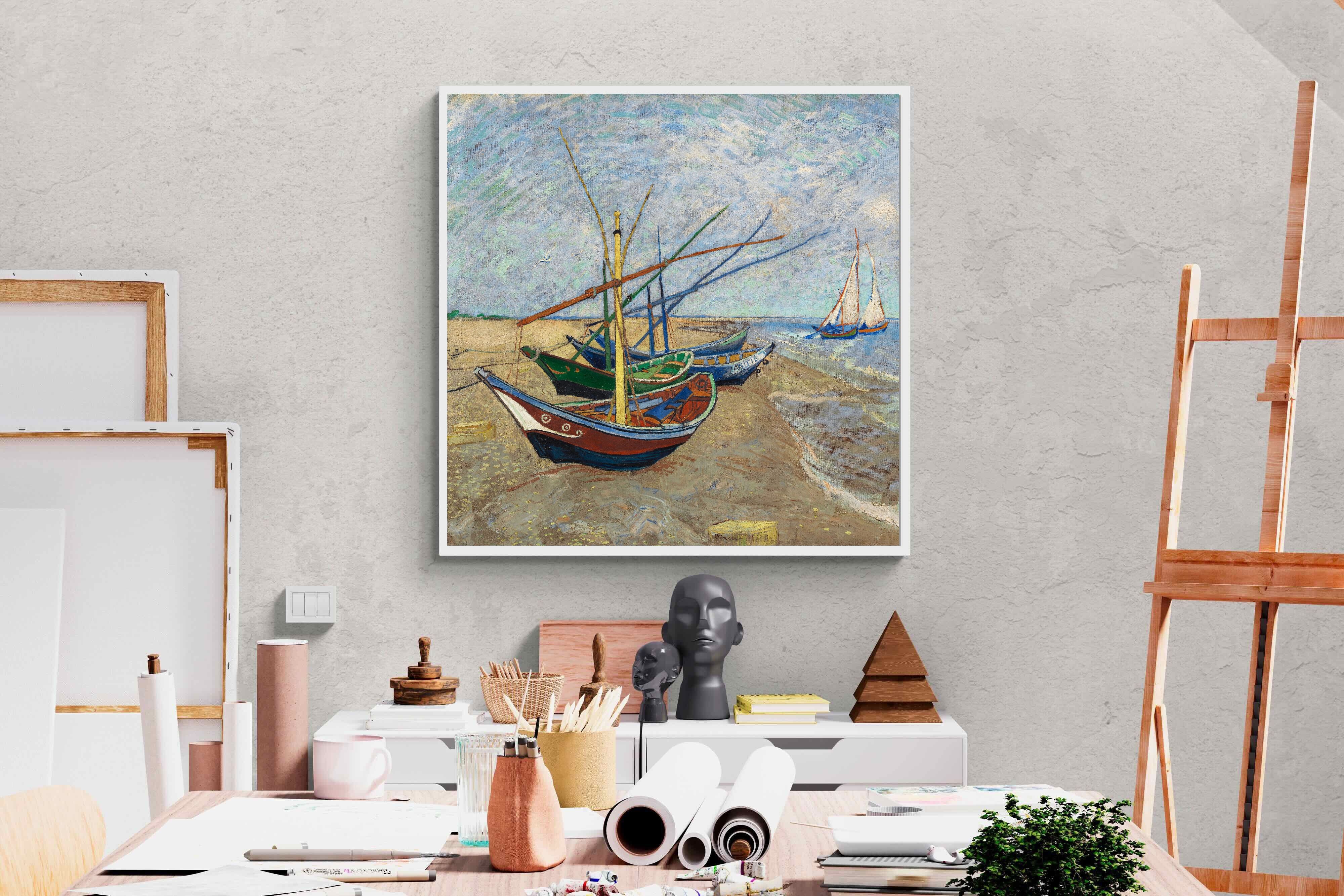 Pixalot Fishing Boats on the Beach at Saintes-Maries