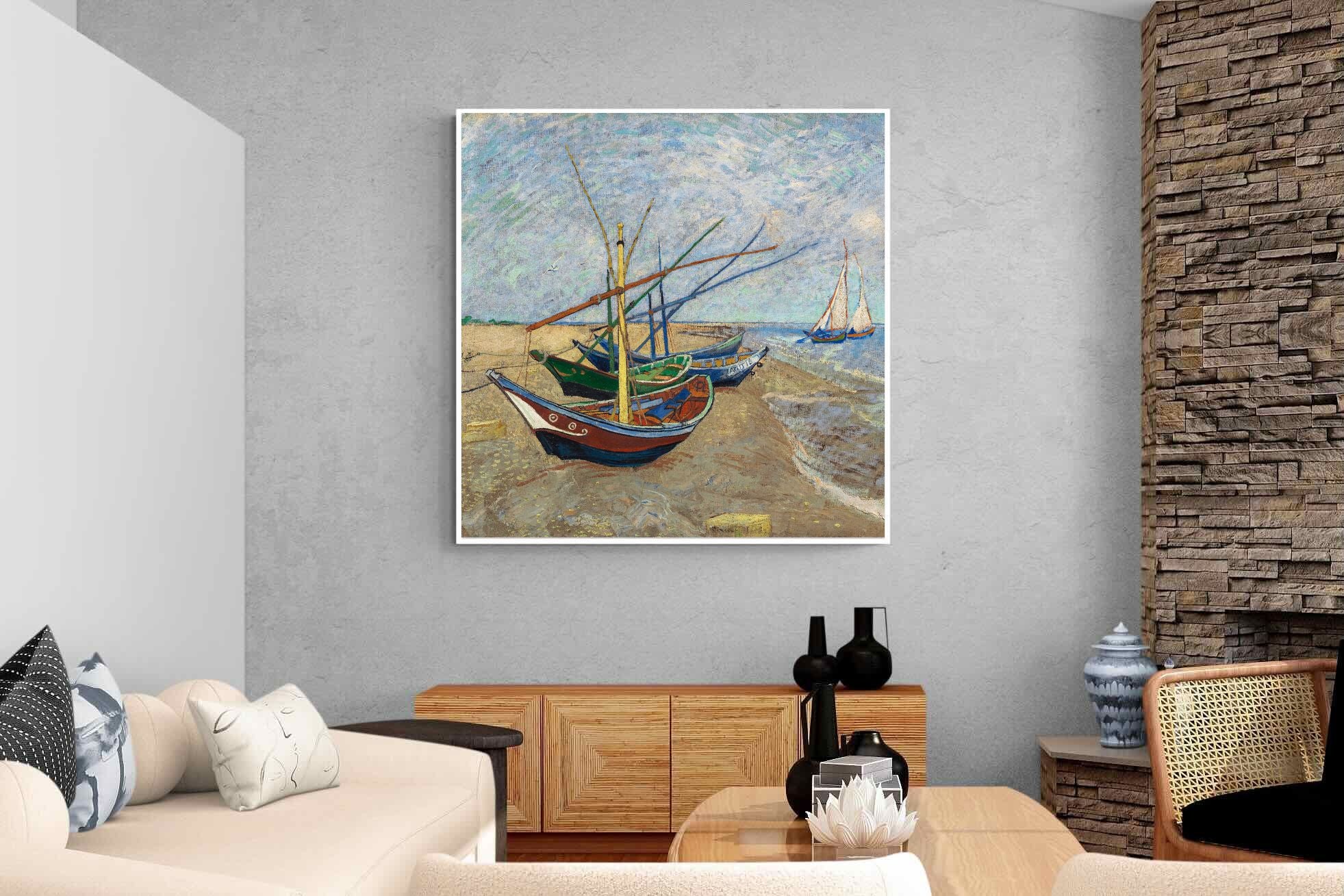 Pixalot Fishing Boats on the Beach at Saintes-Maries