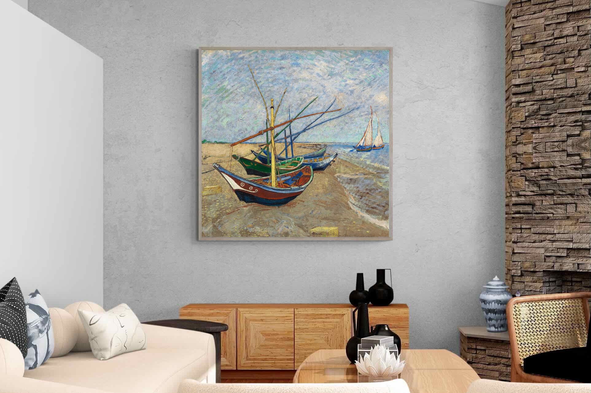 Pixalot Fishing Boats on the Beach at Saintes-Maries