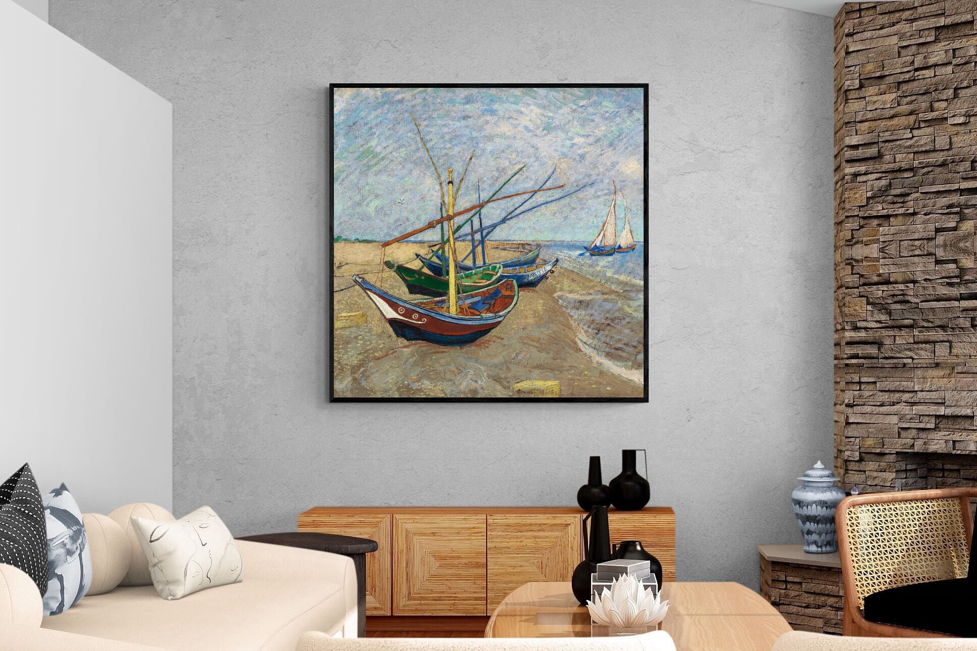 Pixalot Fishing Boats on the Beach at Saintes-Maries