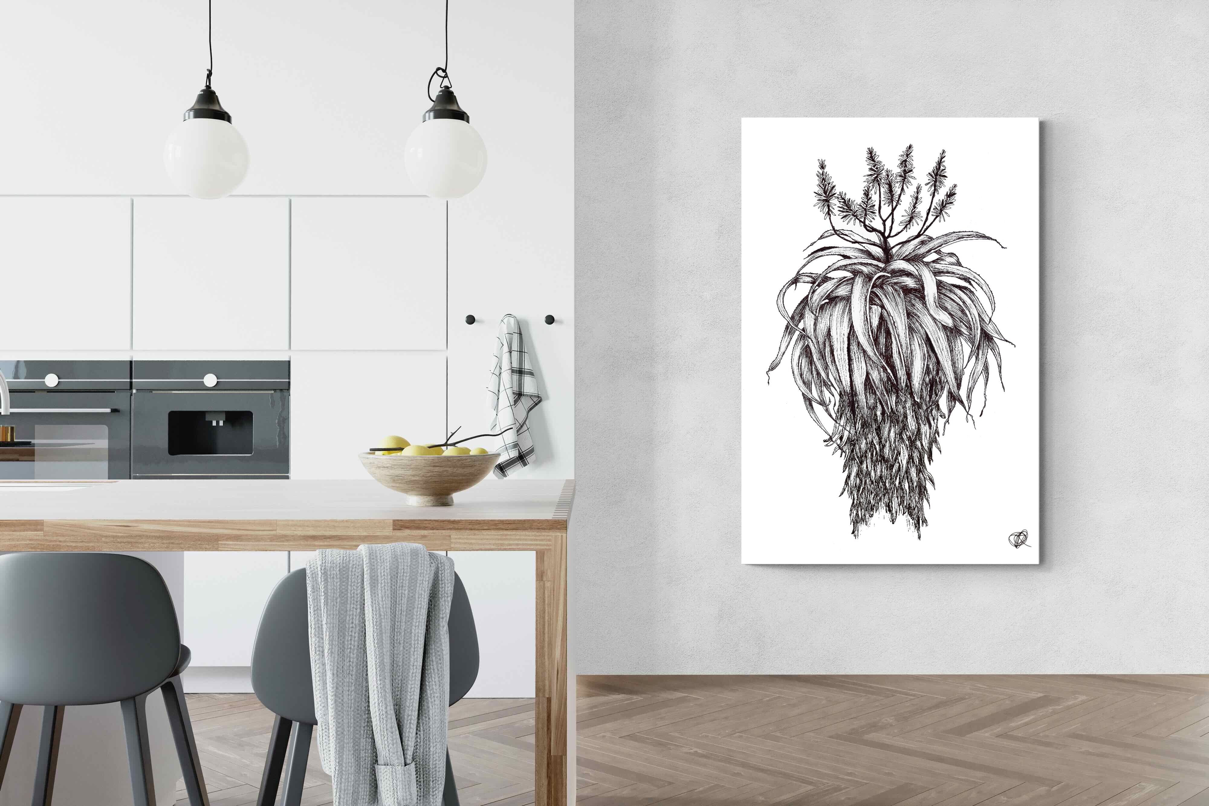 Pixalot Full Flowering Aloe Illustration