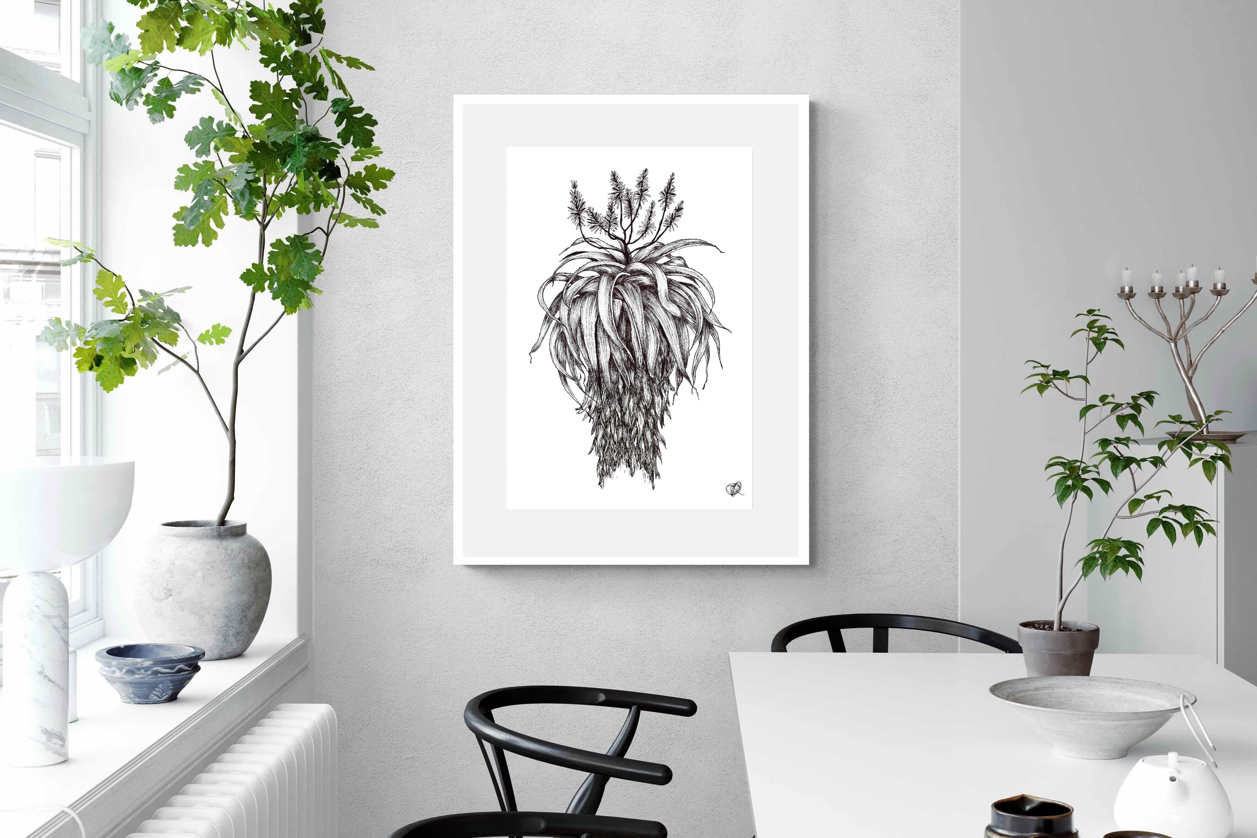 Pixalot Full Flowering Aloe Illustration