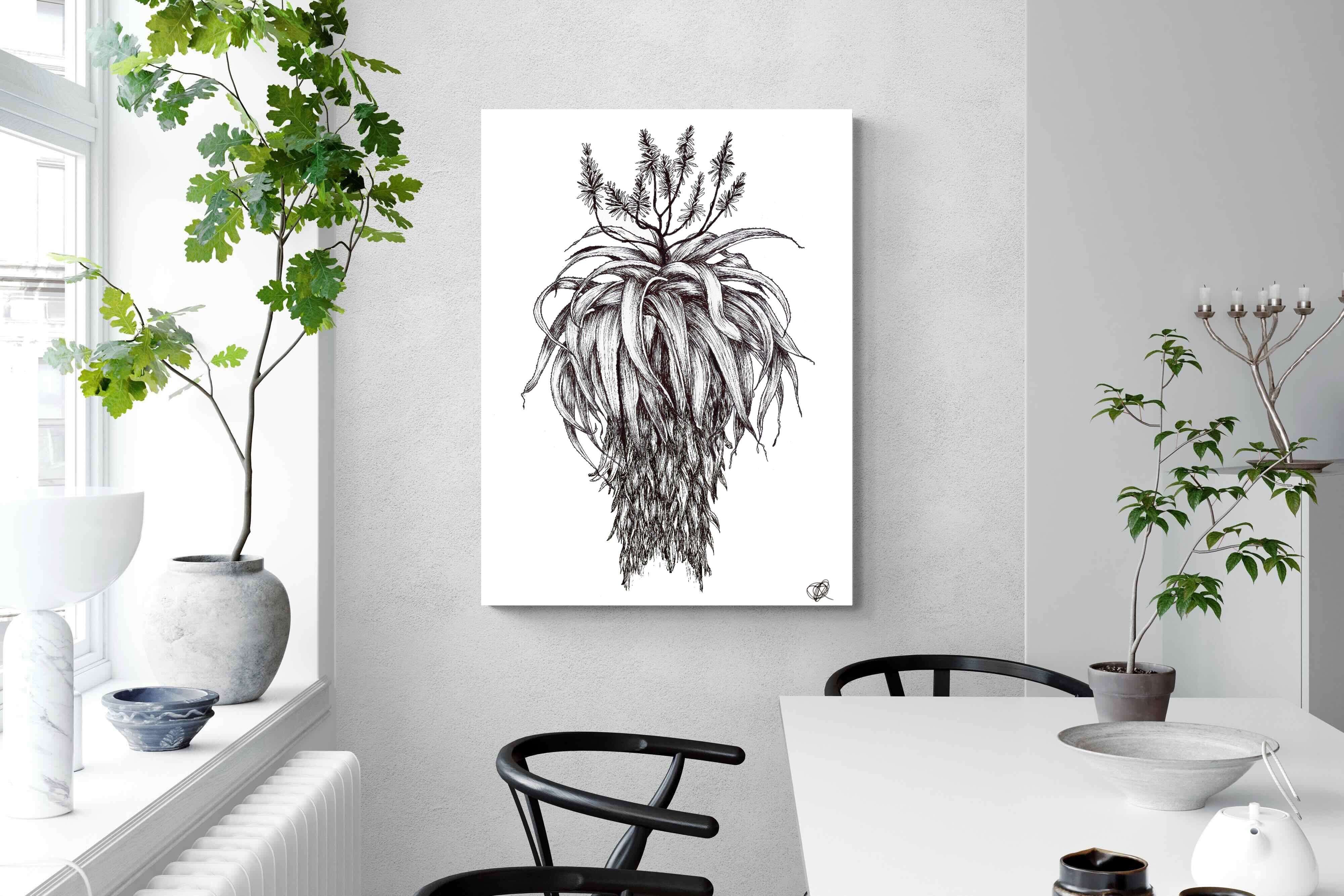 Pixalot Full Flowering Aloe Illustration