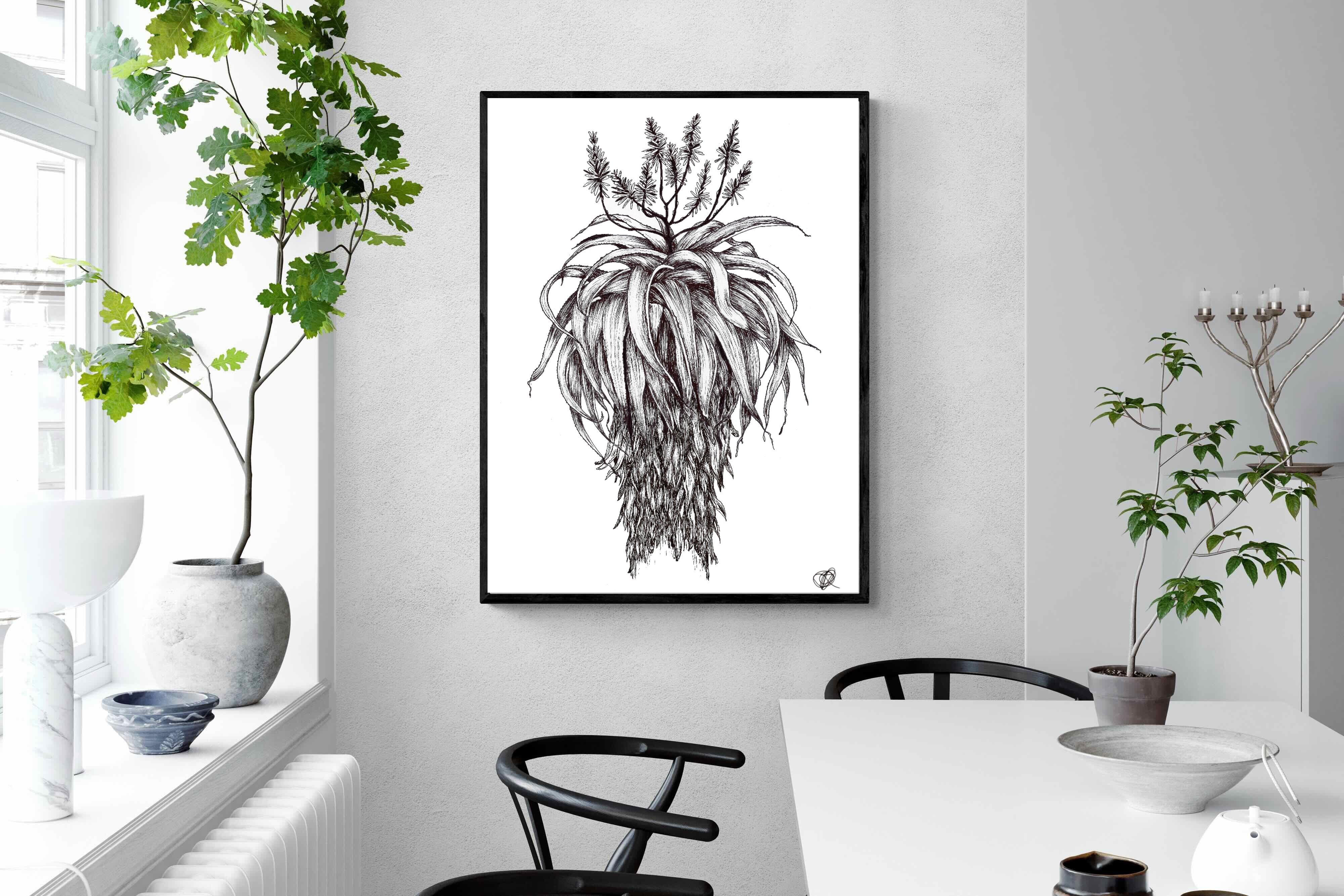Pixalot Full Flowering Aloe Illustration