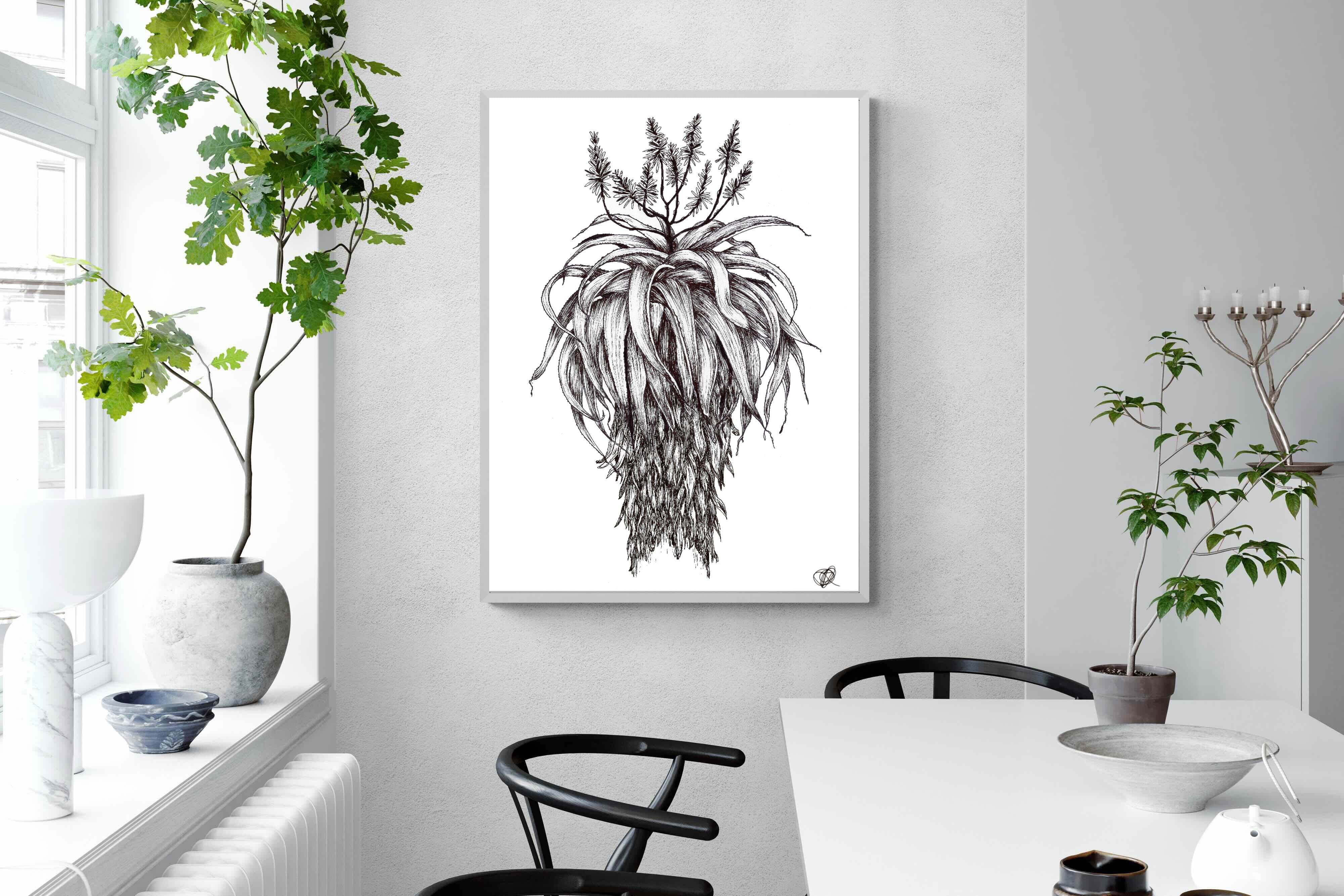 Pixalot Full Flowering Aloe Illustration