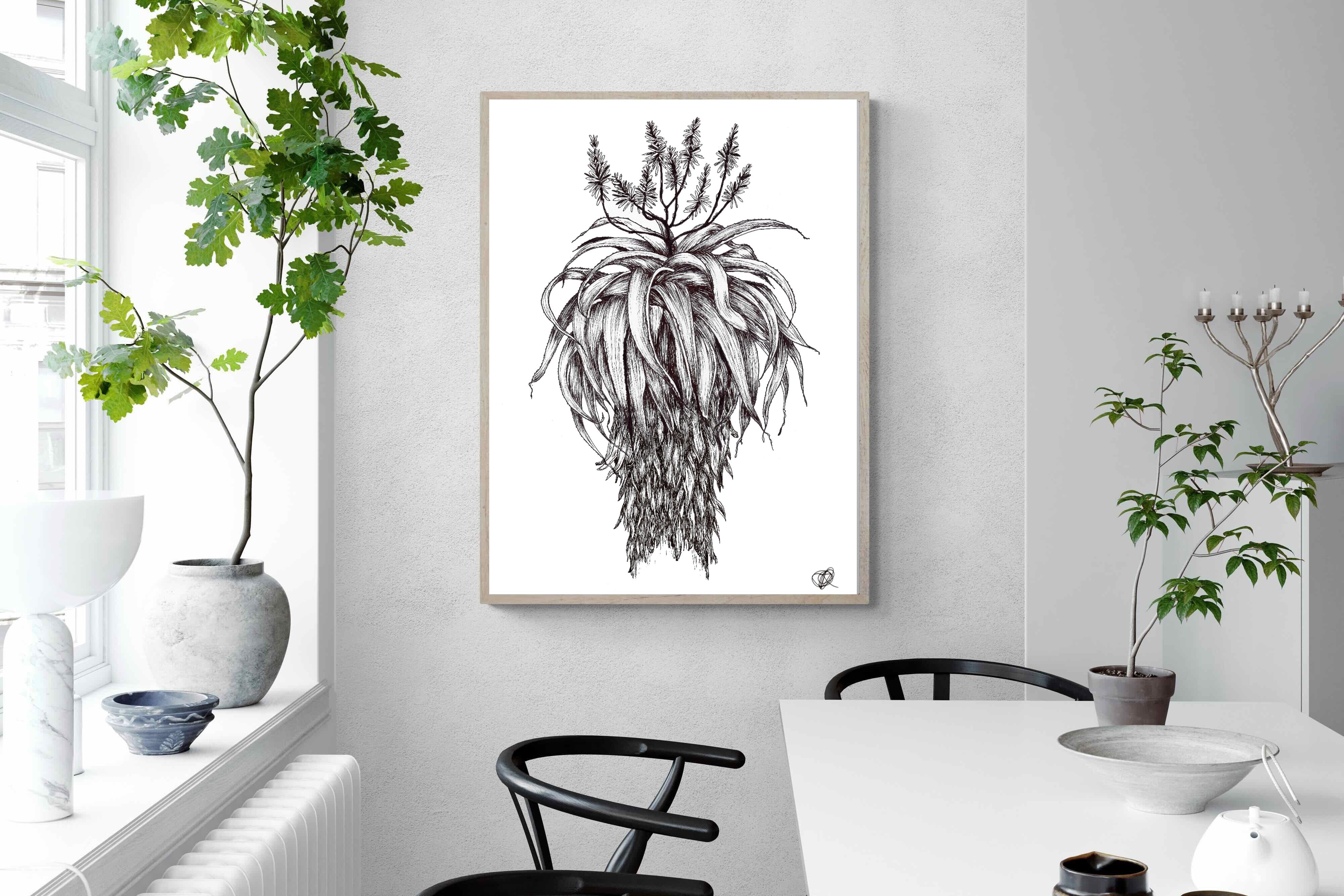 Pixalot Full Flowering Aloe Illustration