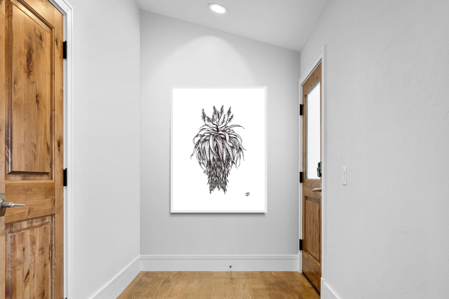 Pixalot Full Flowering Aloe Illustration