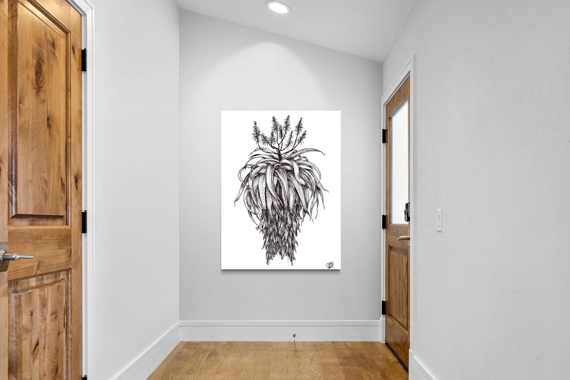 Pixalot Full Flowering Aloe Illustration