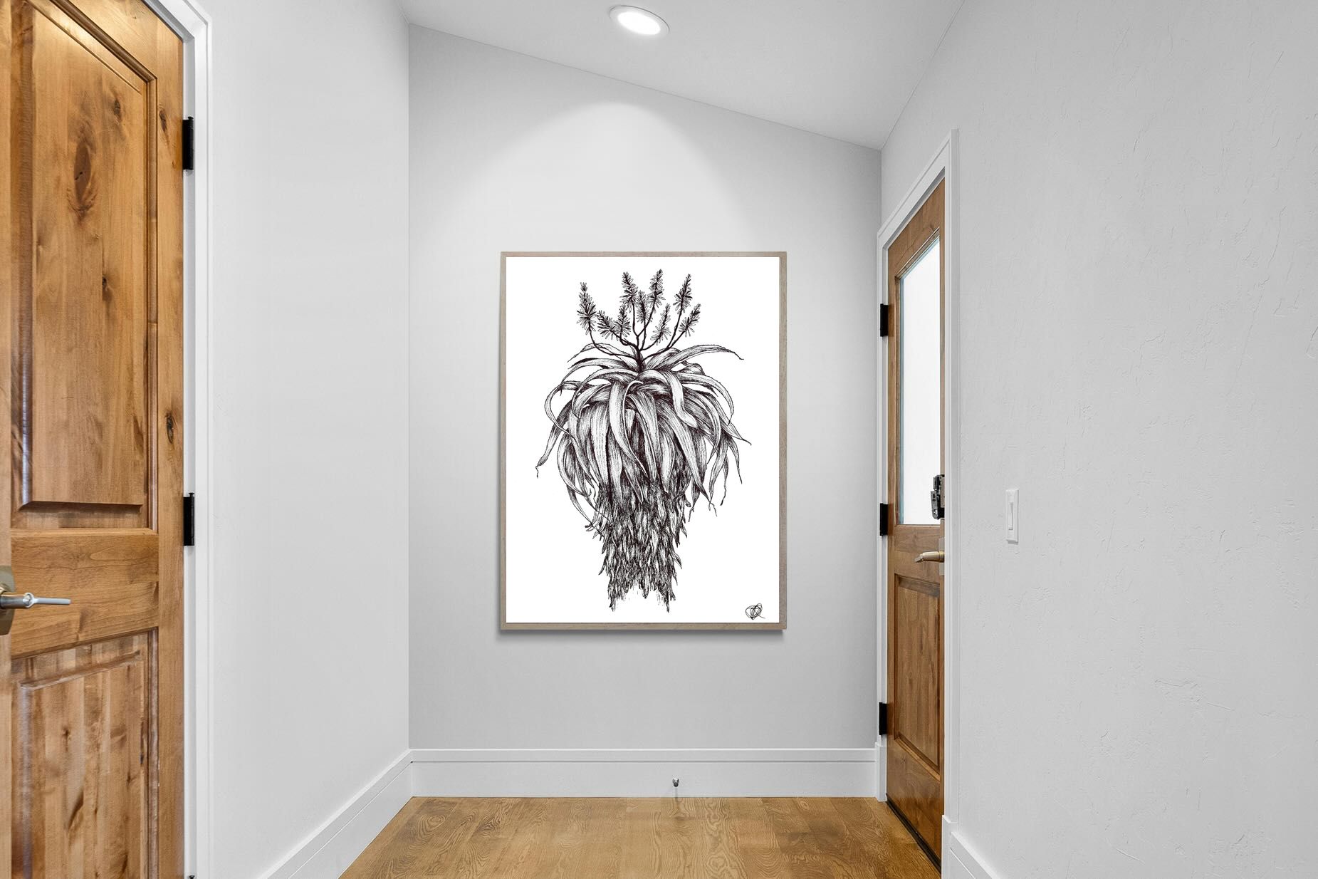 Pixalot Full Flowering Aloe Illustration