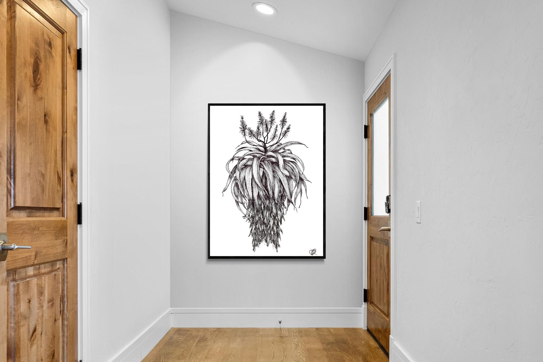 Pixalot Full Flowering Aloe Illustration